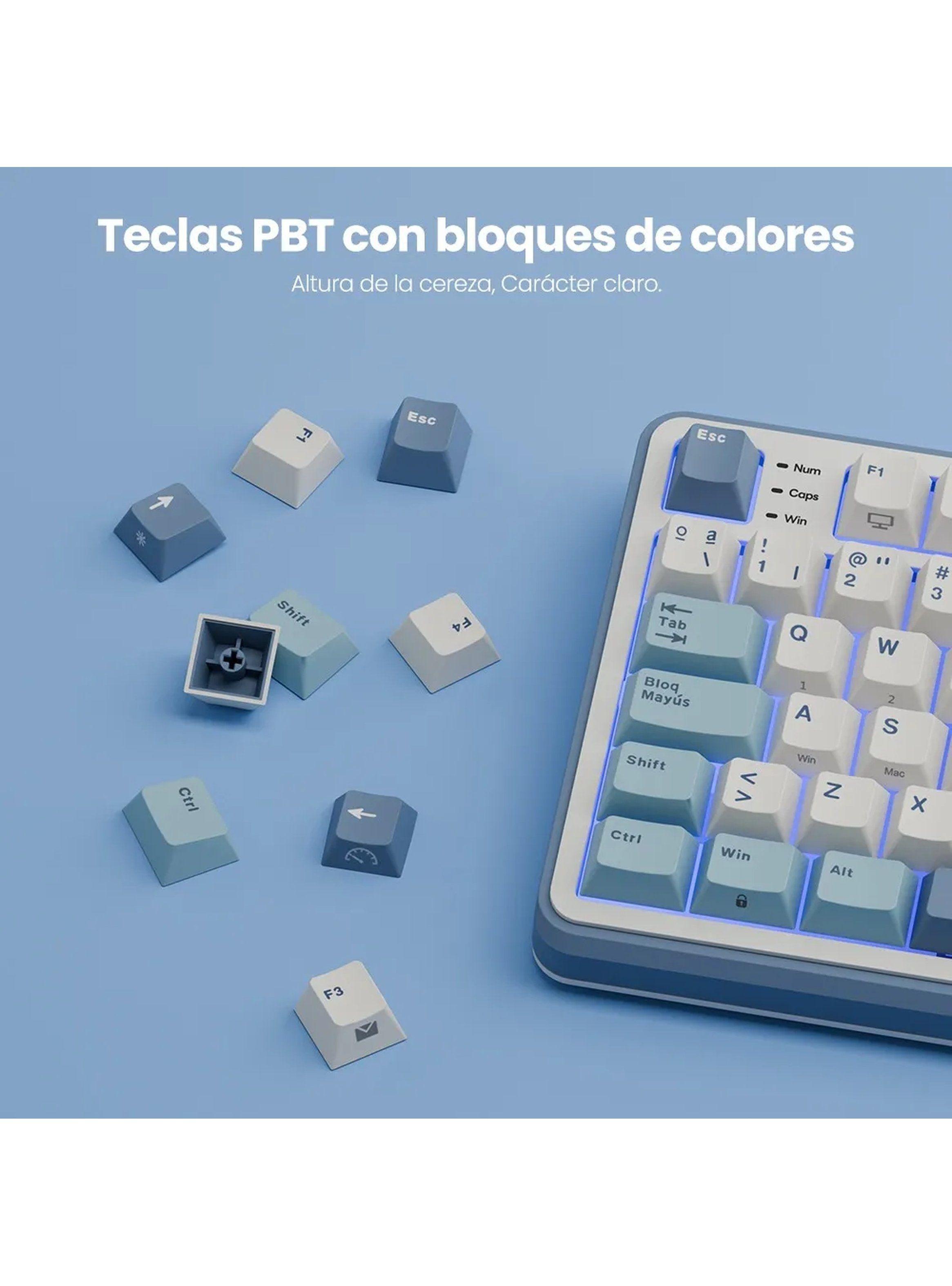 Teclado Mecánico RGB Bluetooth Cableado Pantalla TFT Multimodo -4