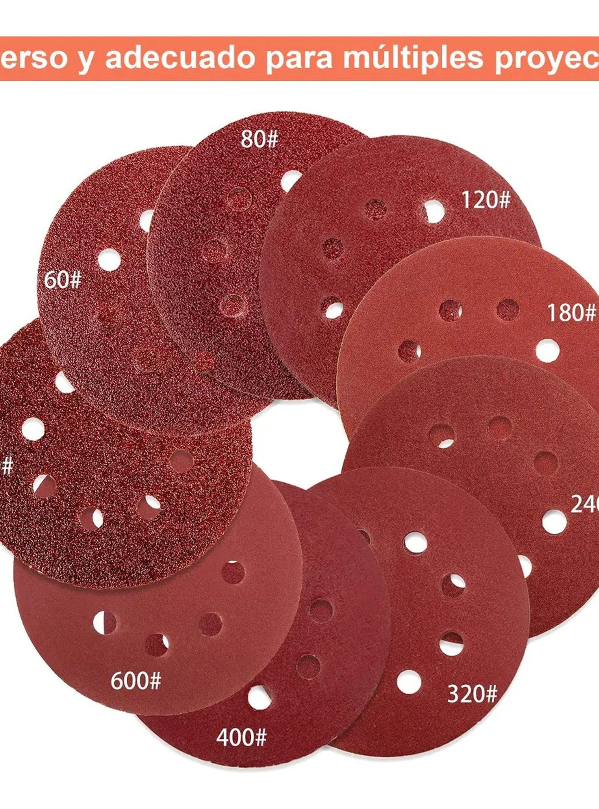 Discos de Lija Abrasivos 125mm Para Madera y Metal-3