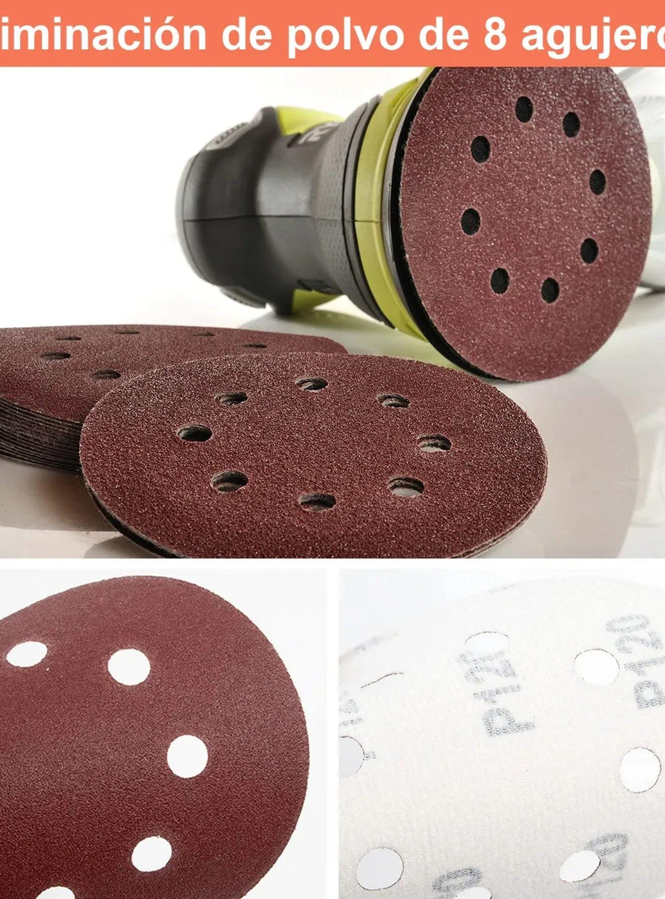 Discos de Lija Abrasivos 125mm Para Madera y Metal-5