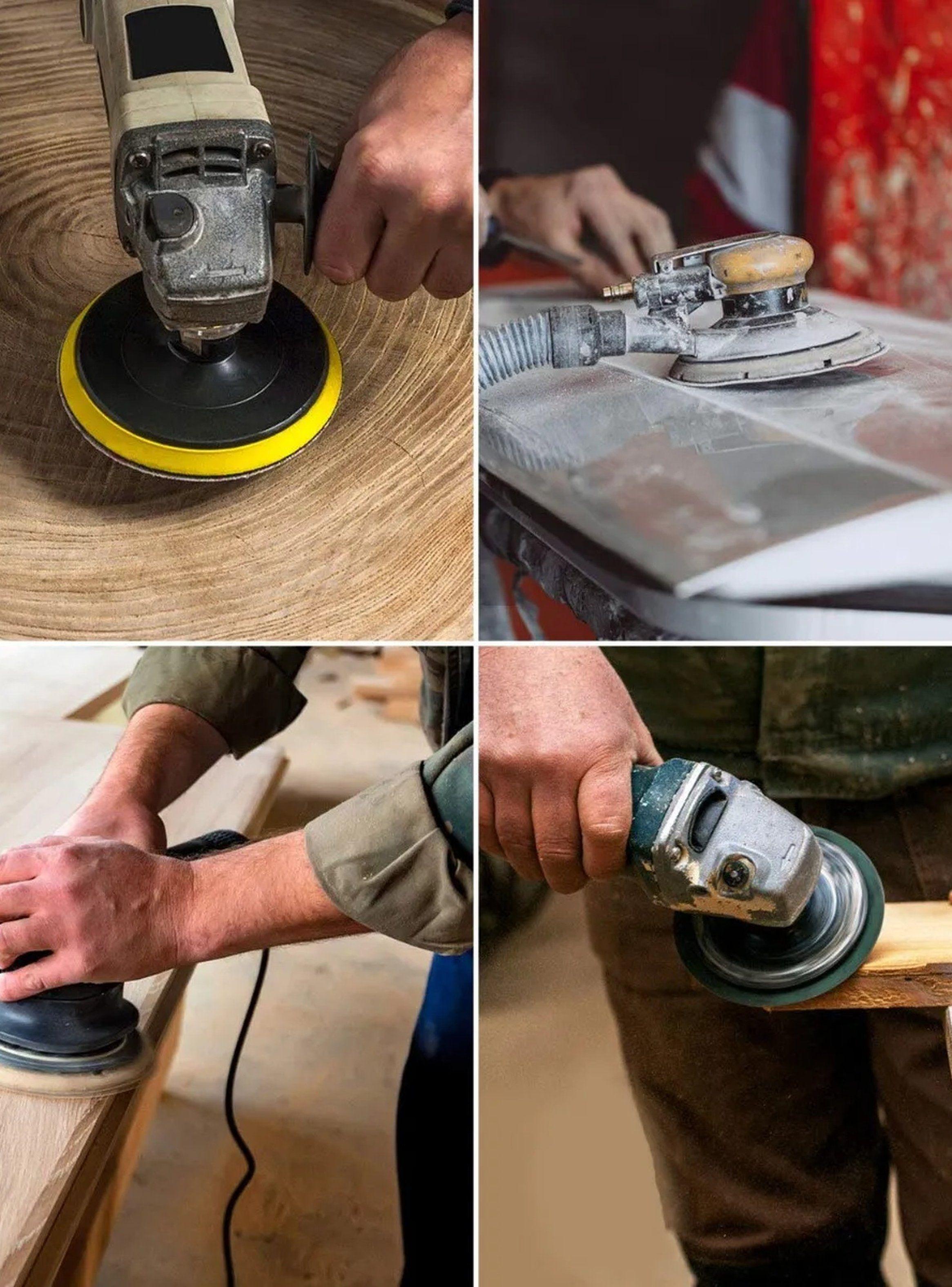 Discos de Lija Abrasivos 125mm Para Madera y Metal-8