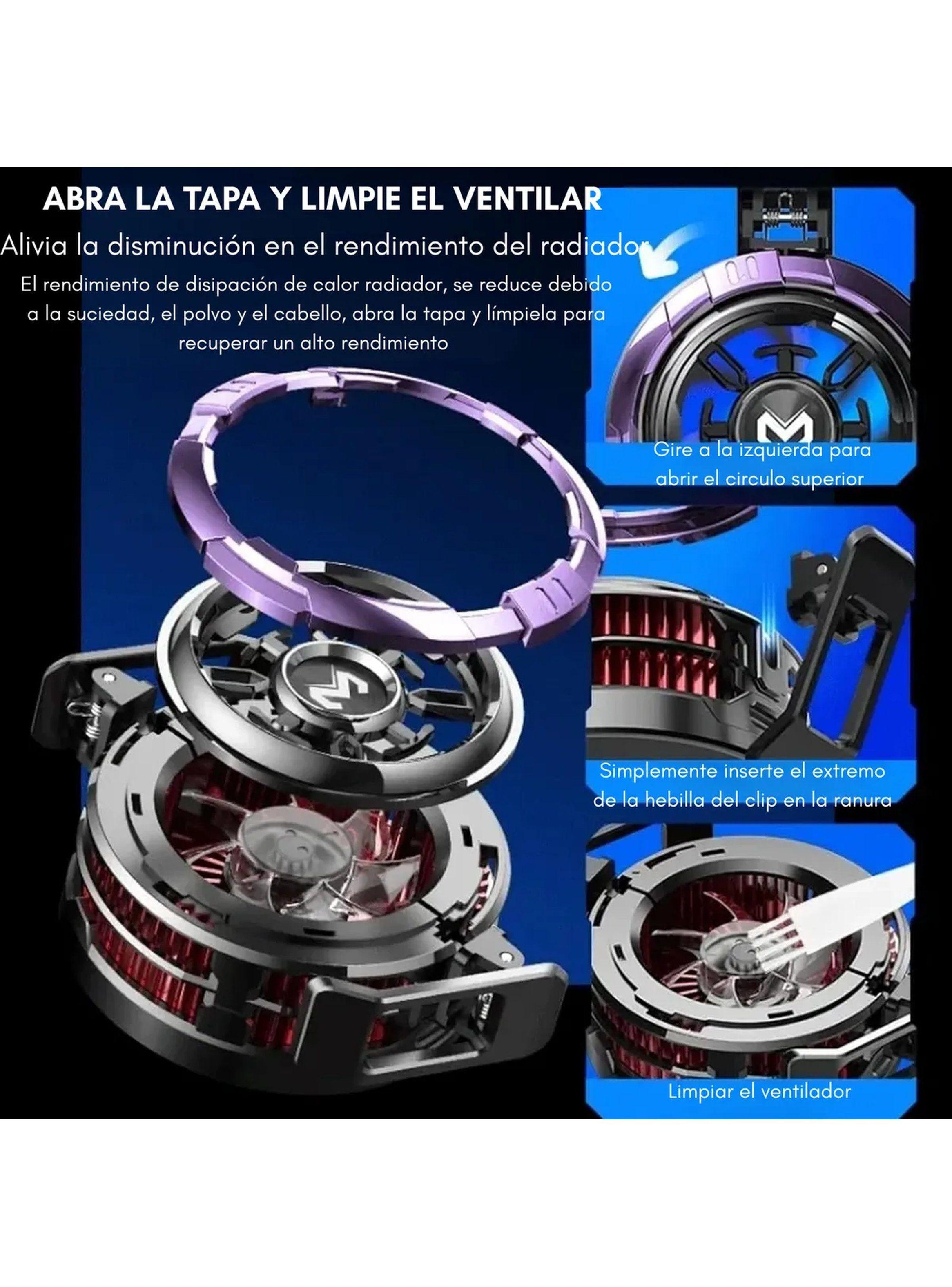 Ventilador de Enfriamiento para Teléfono 40mm LED Silencioso-7