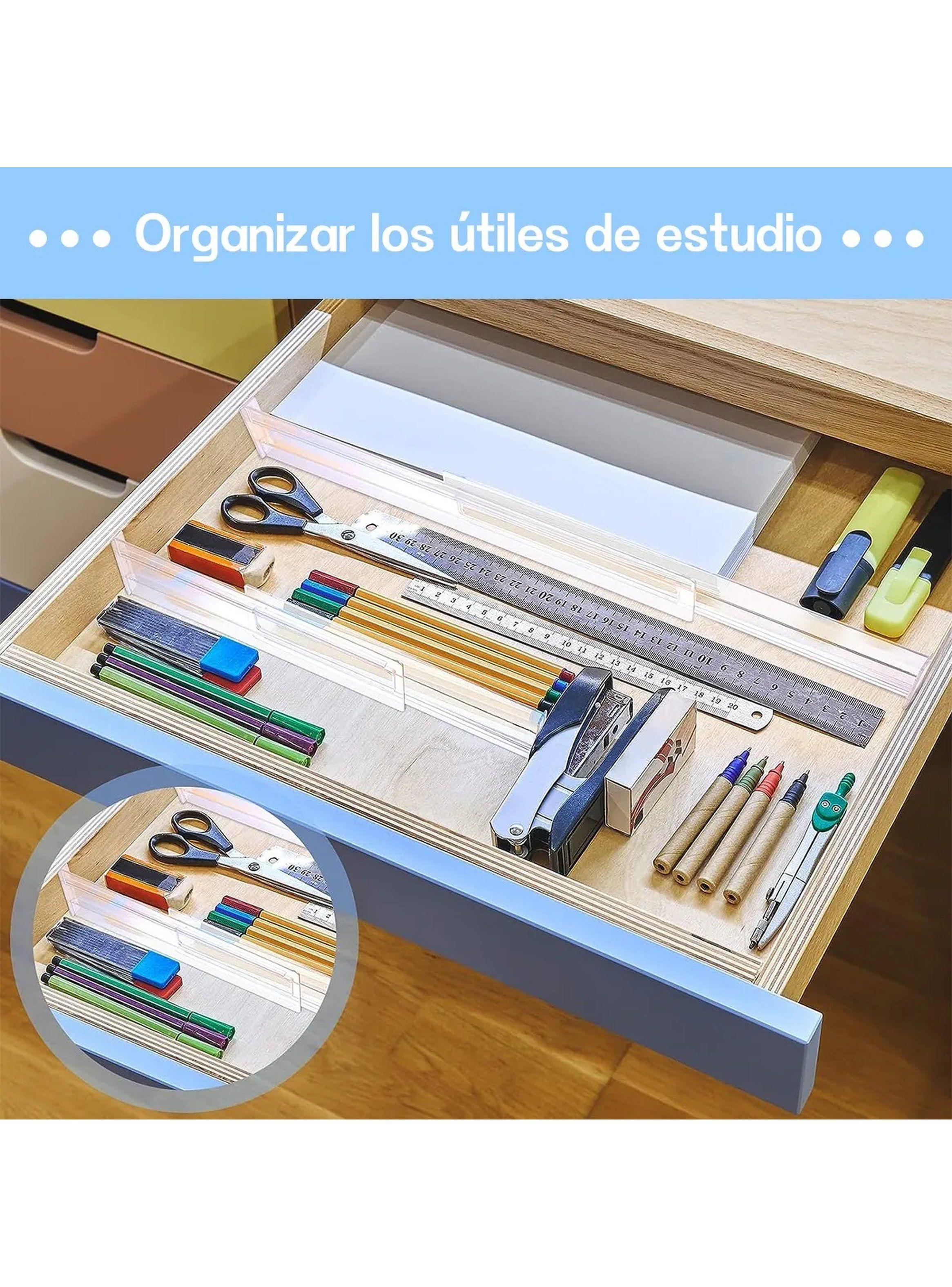 Divisores de Cajones de Plástico Ajustables 27.5cm x 7.7cm | Organización-6