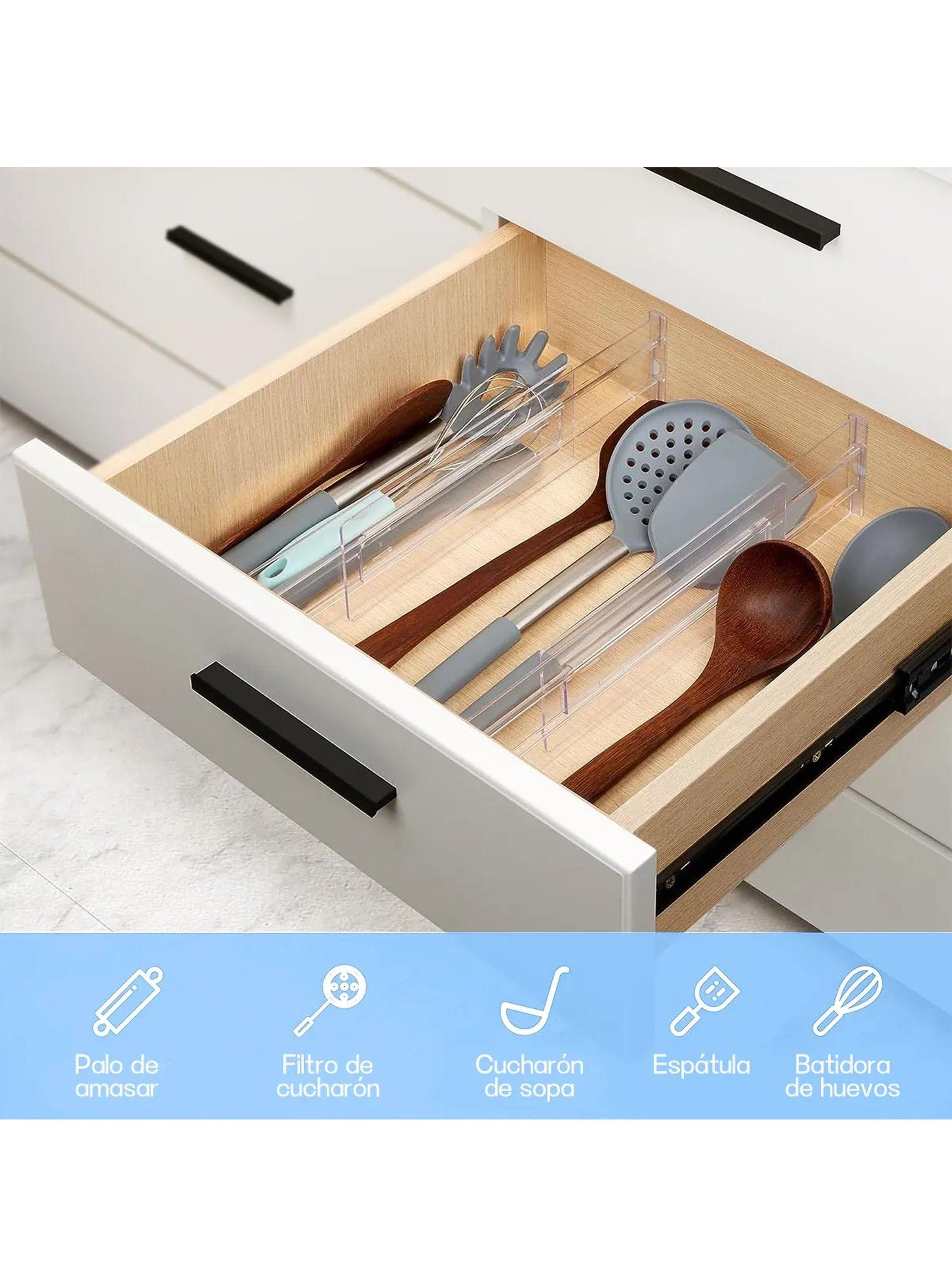 Divisores de Cajones de Plástico Ajustables 27.5cm x 7.7cm | Organización-7