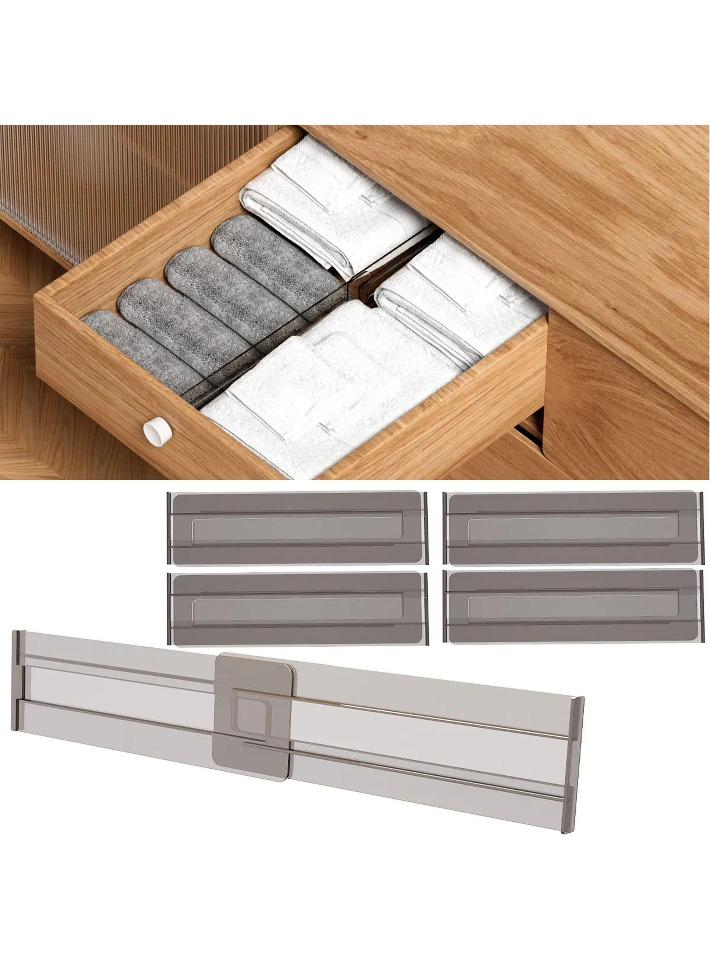 Divisores de Cajones de Plástico Ajustables 27.5cm x 7.7cm | Organización-8