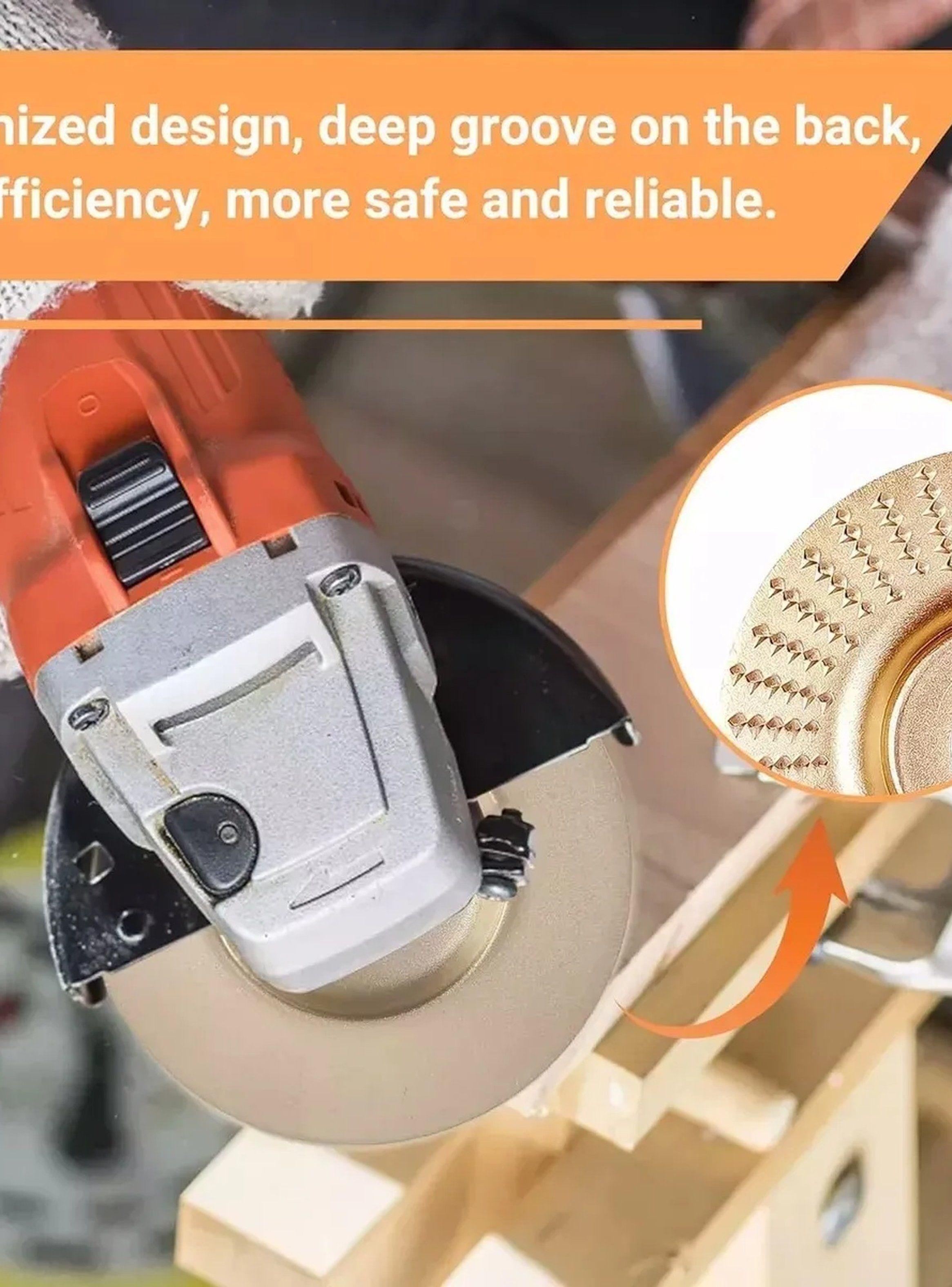 Disco Tallado Madera 22mm Carburo Compatible Amoladora Angular-6