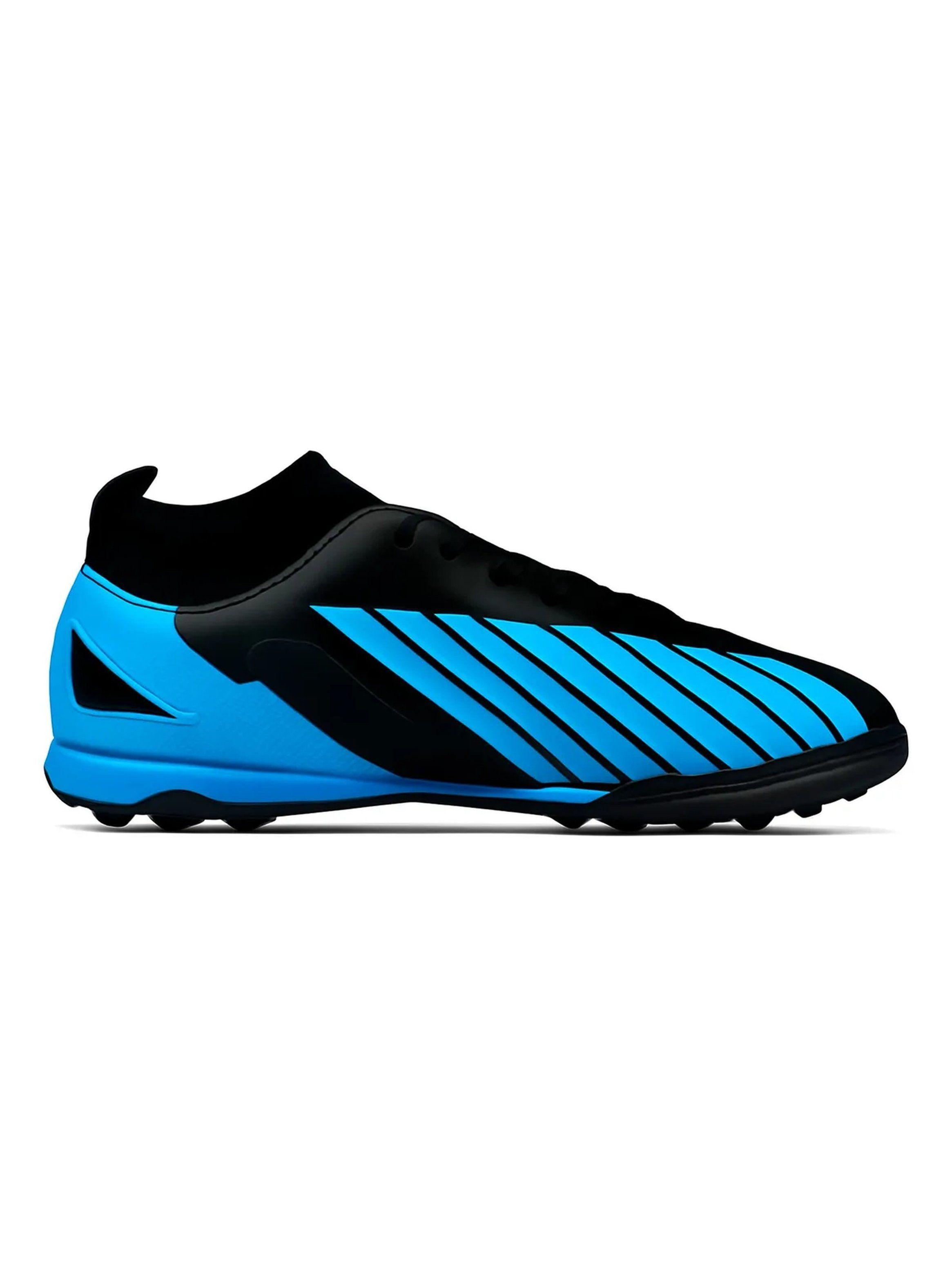 Zapatillas de Fútbol Hombre Suela de Caucho Azul y Negro-1