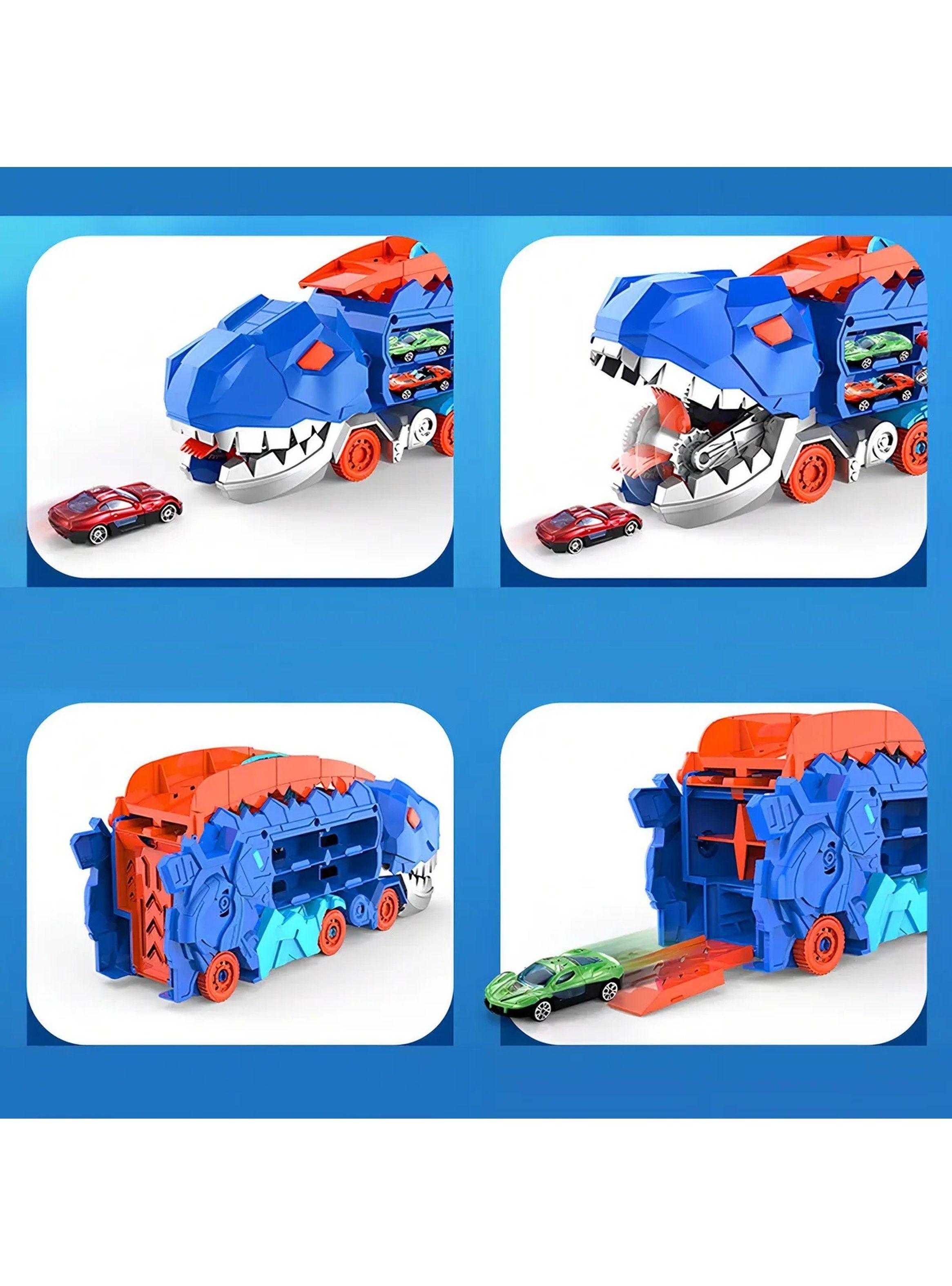 Transportador Dinosaurio Juguete Pista Incluida Con Autos-8