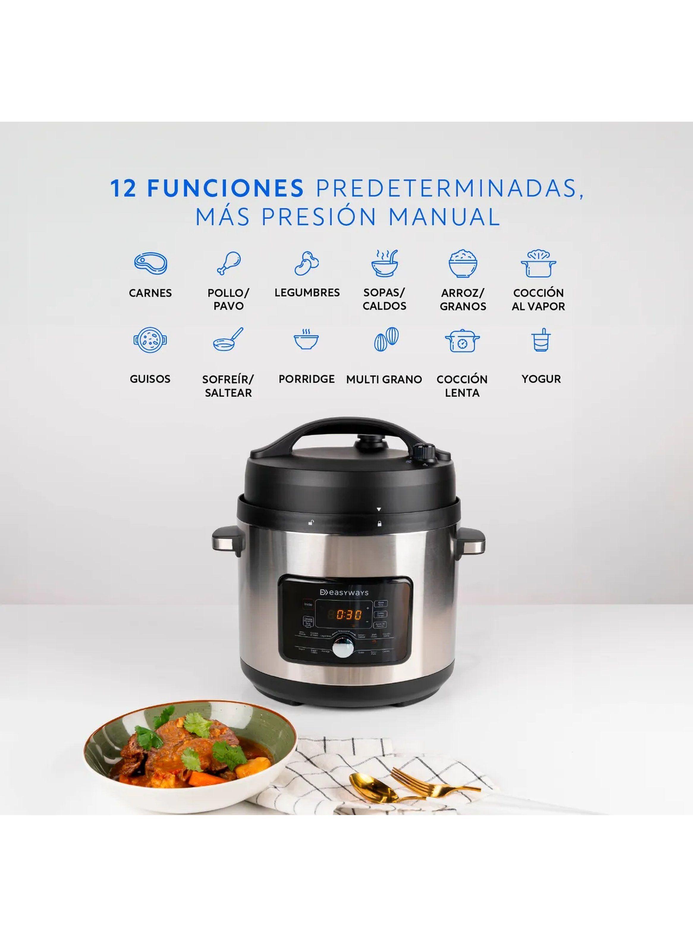 Olla Multifuncional 12 Funciones 5.7L Acero Inoxidable-1