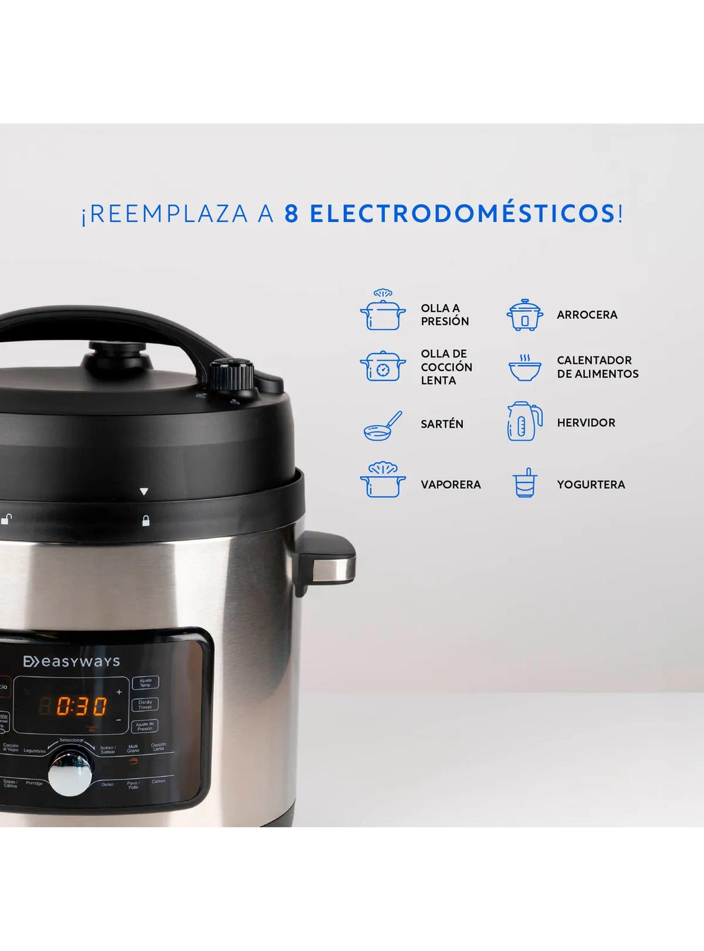 Olla Multifuncional 12 Funciones 5.7L Acero Inoxidable-3