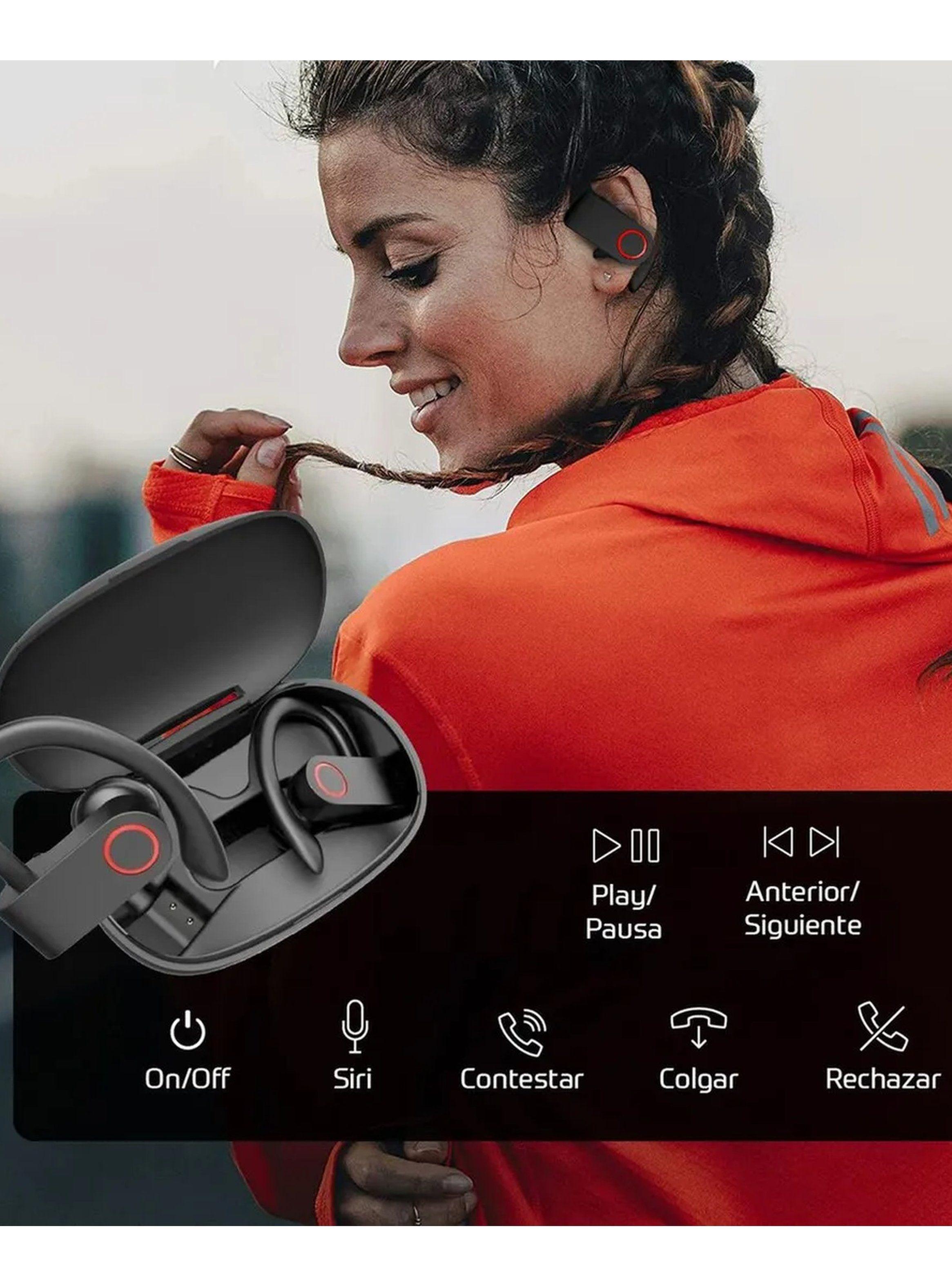 Auriculares Deportivos Bluetooth 5.0 Batería 8 Horas Estuche Carga 16 Horas-3