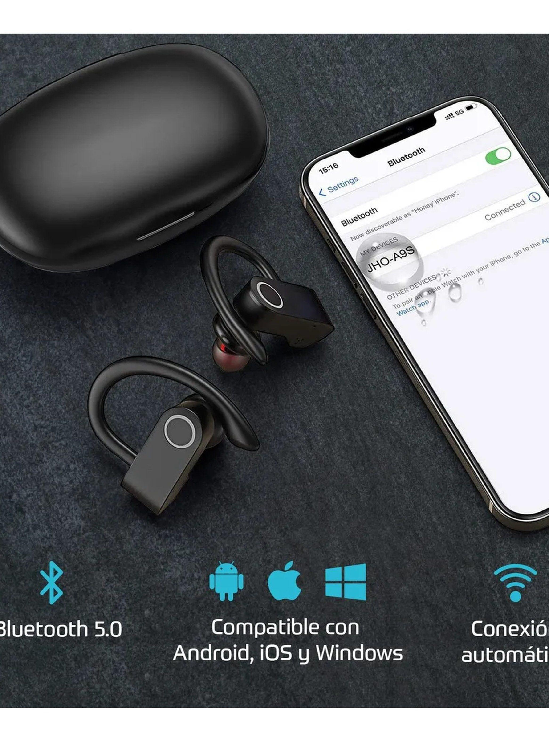 Auriculares Deportivos Bluetooth 5.0 Batería 8 Horas Estuche Carga 16 Horas-5