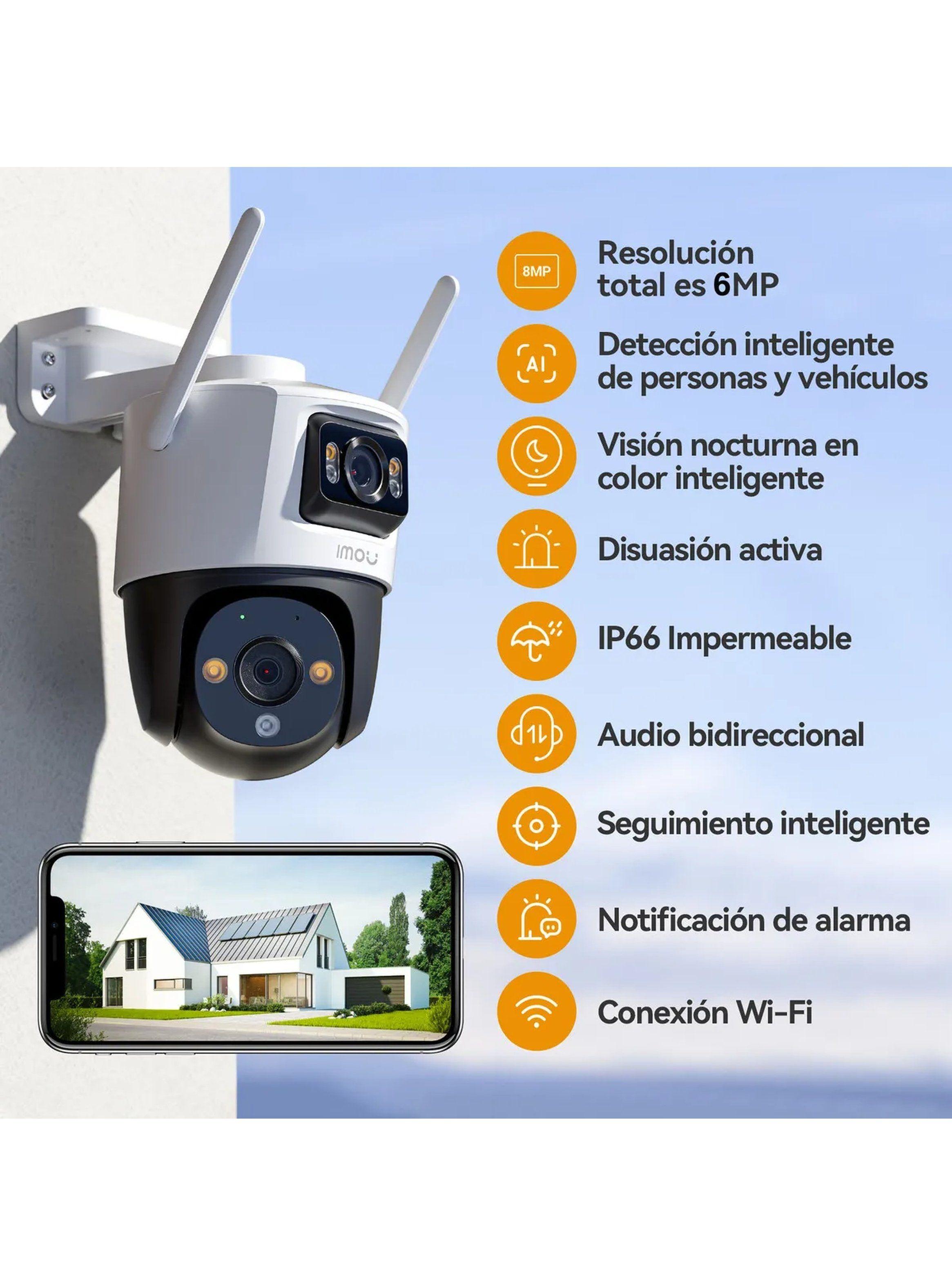 Cámara de Seguridad WiFi IA 3MP Visión Nocturna Exterior-3