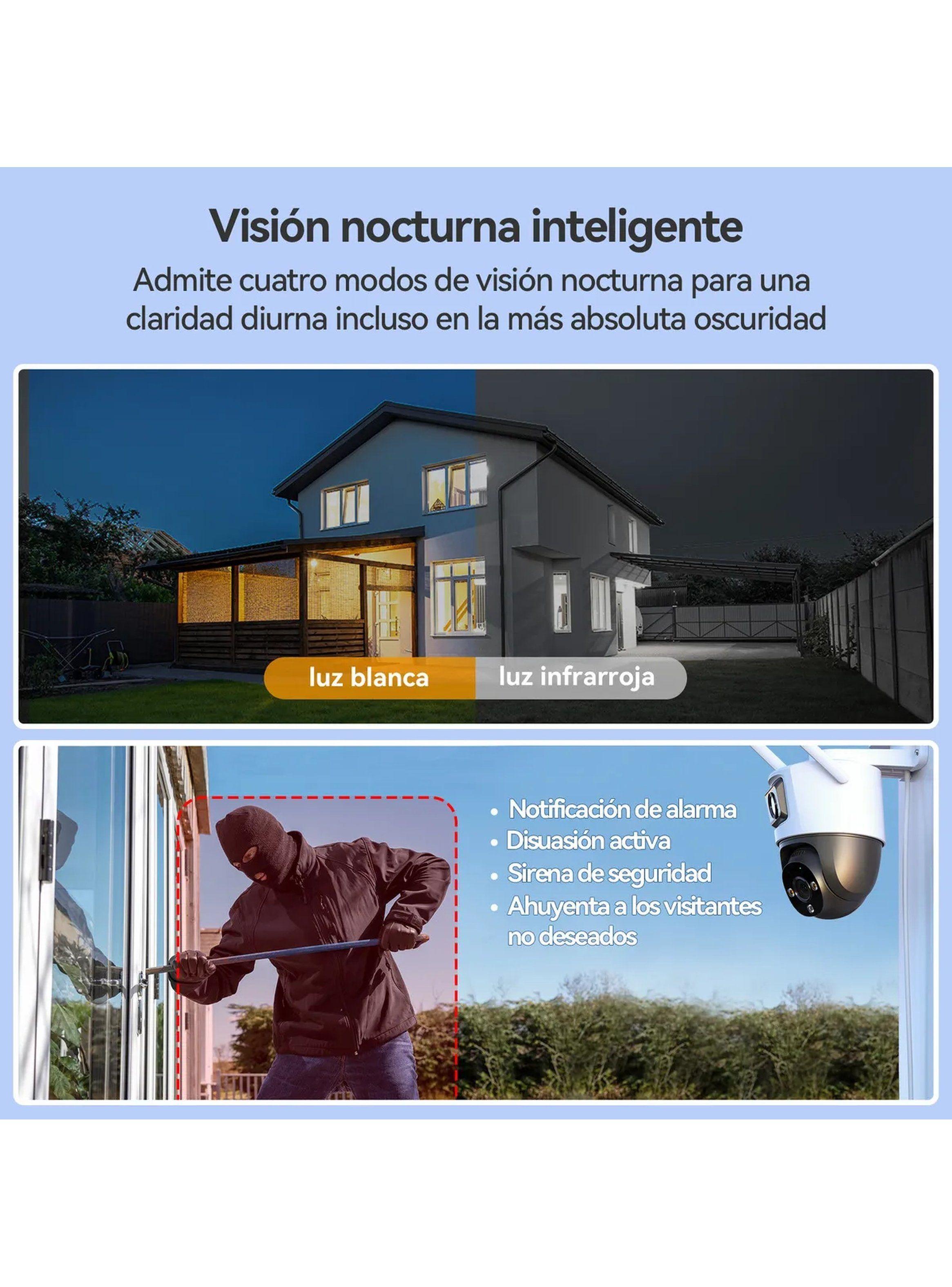 Cámara de Seguridad WiFi IA 3MP Visión Nocturna Exterior-7