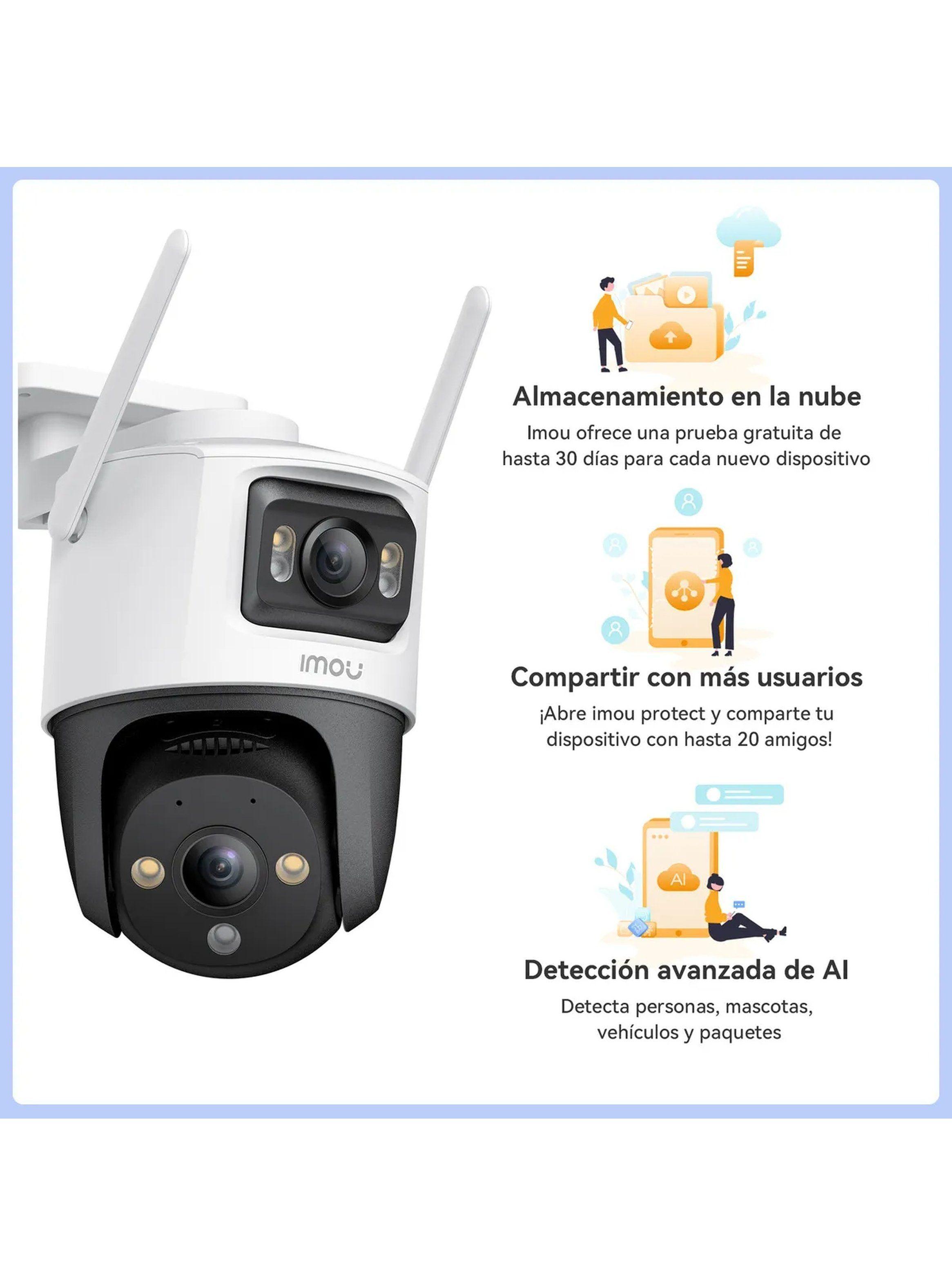 Cámara de Seguridad WiFi IA 3MP Visión Nocturna Exterior-8