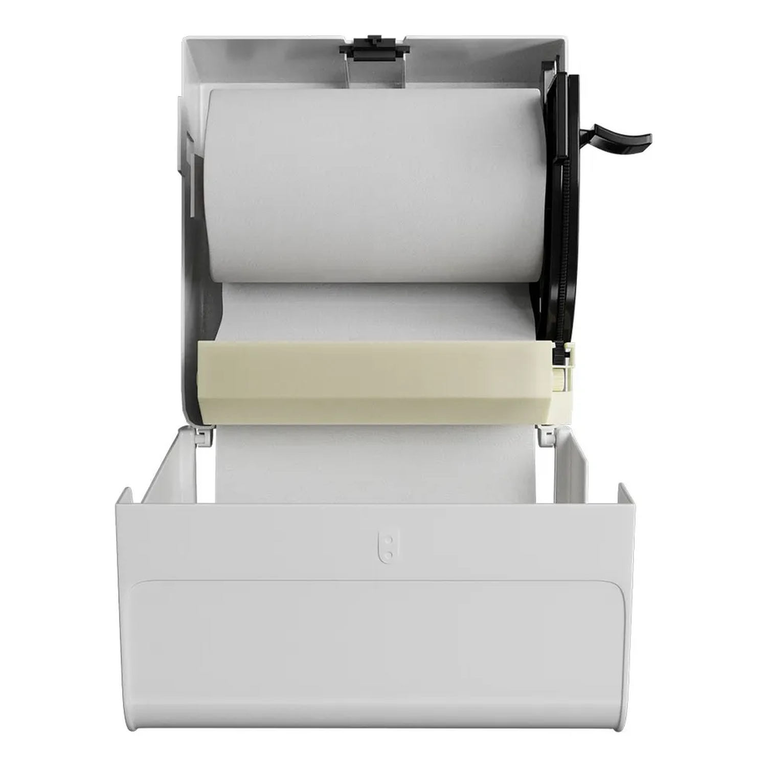 Dispensador De Papel Higiénico Jumbo Plástico Blanco-2