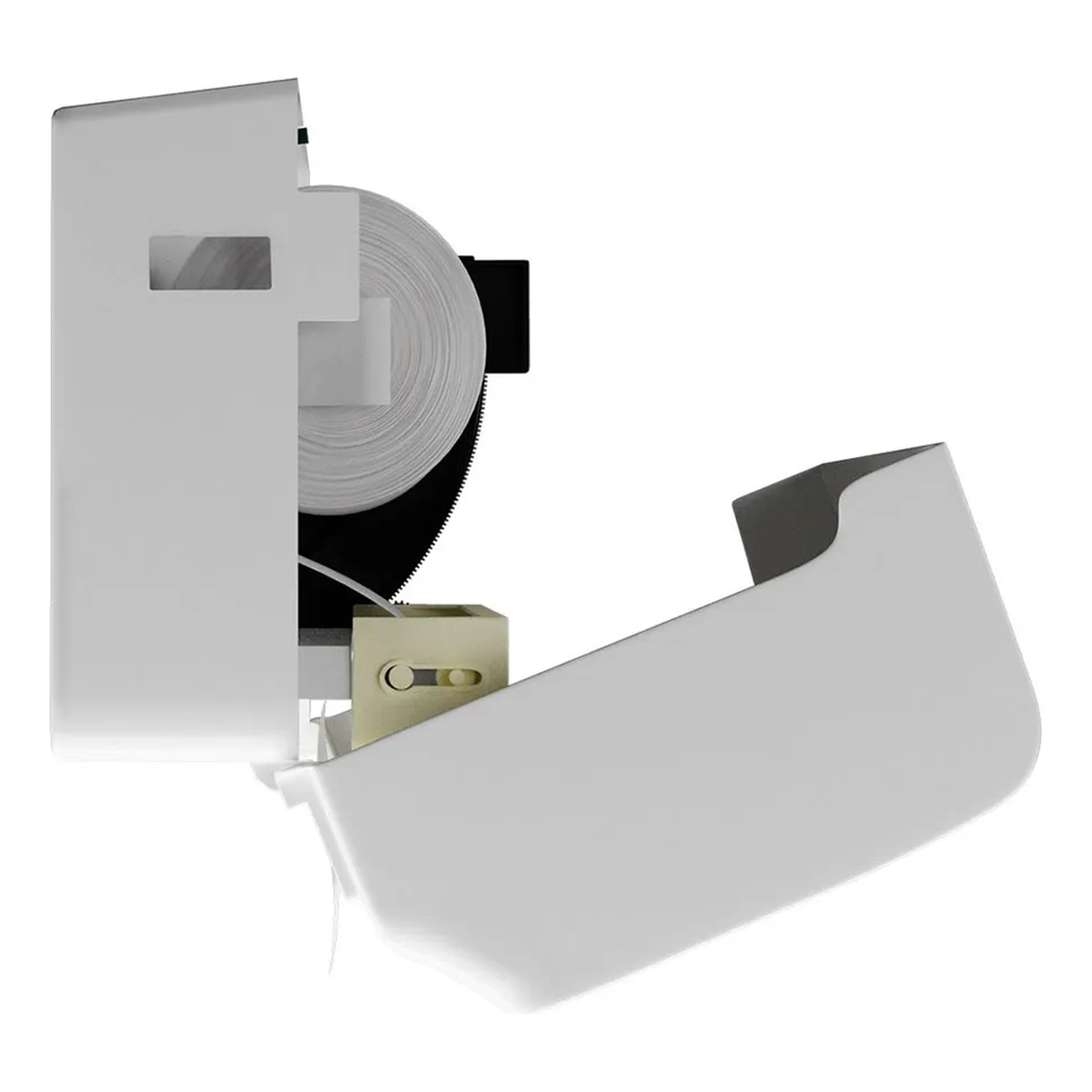 Dispensador De Papel Higiénico Jumbo Plástico Blanco-3