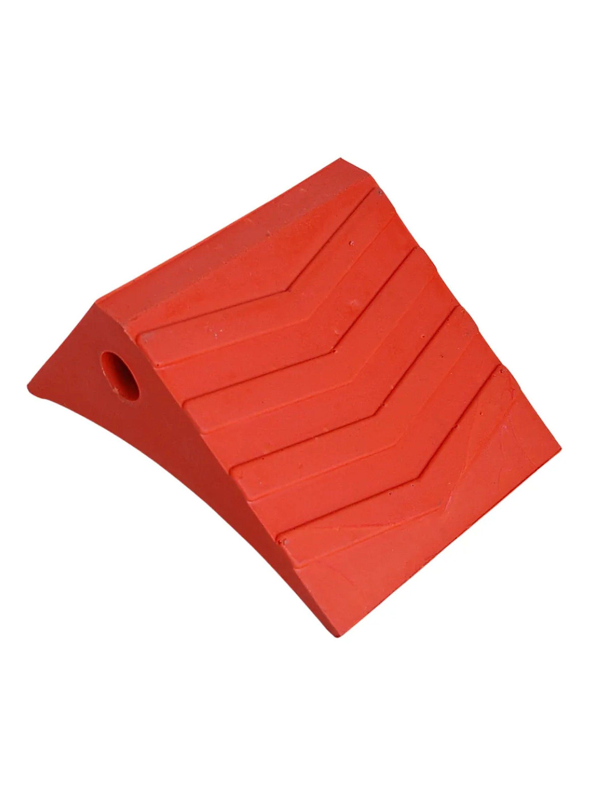 Cuna de Goma Antideslizante Roja para Bloqueo y Seguridad-3