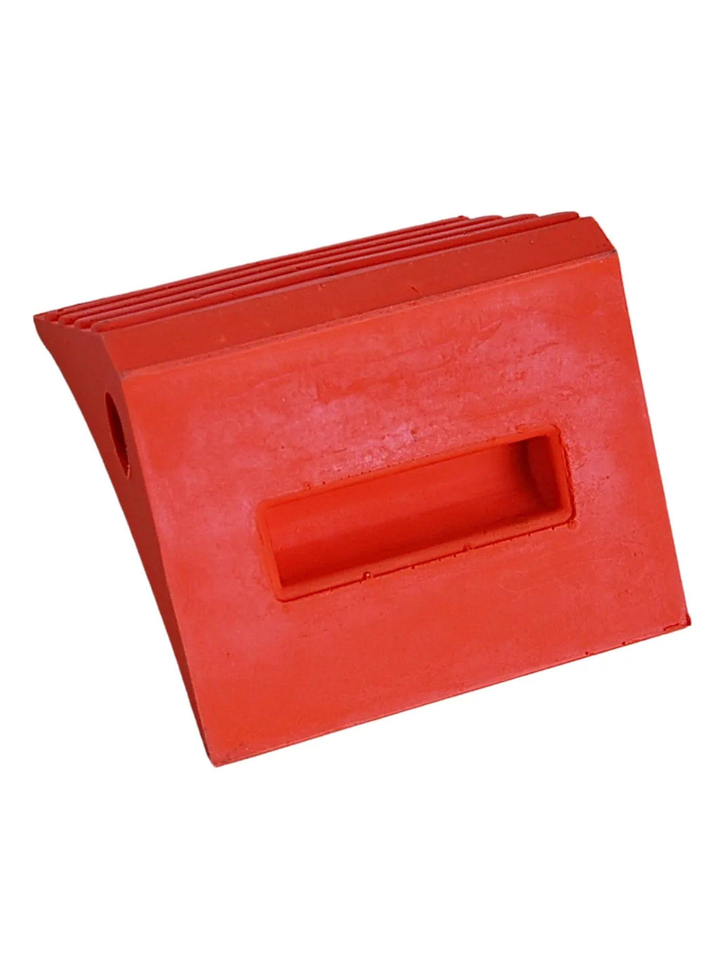 Cuna de Goma Antideslizante Roja para Bloqueo y Seguridad-4