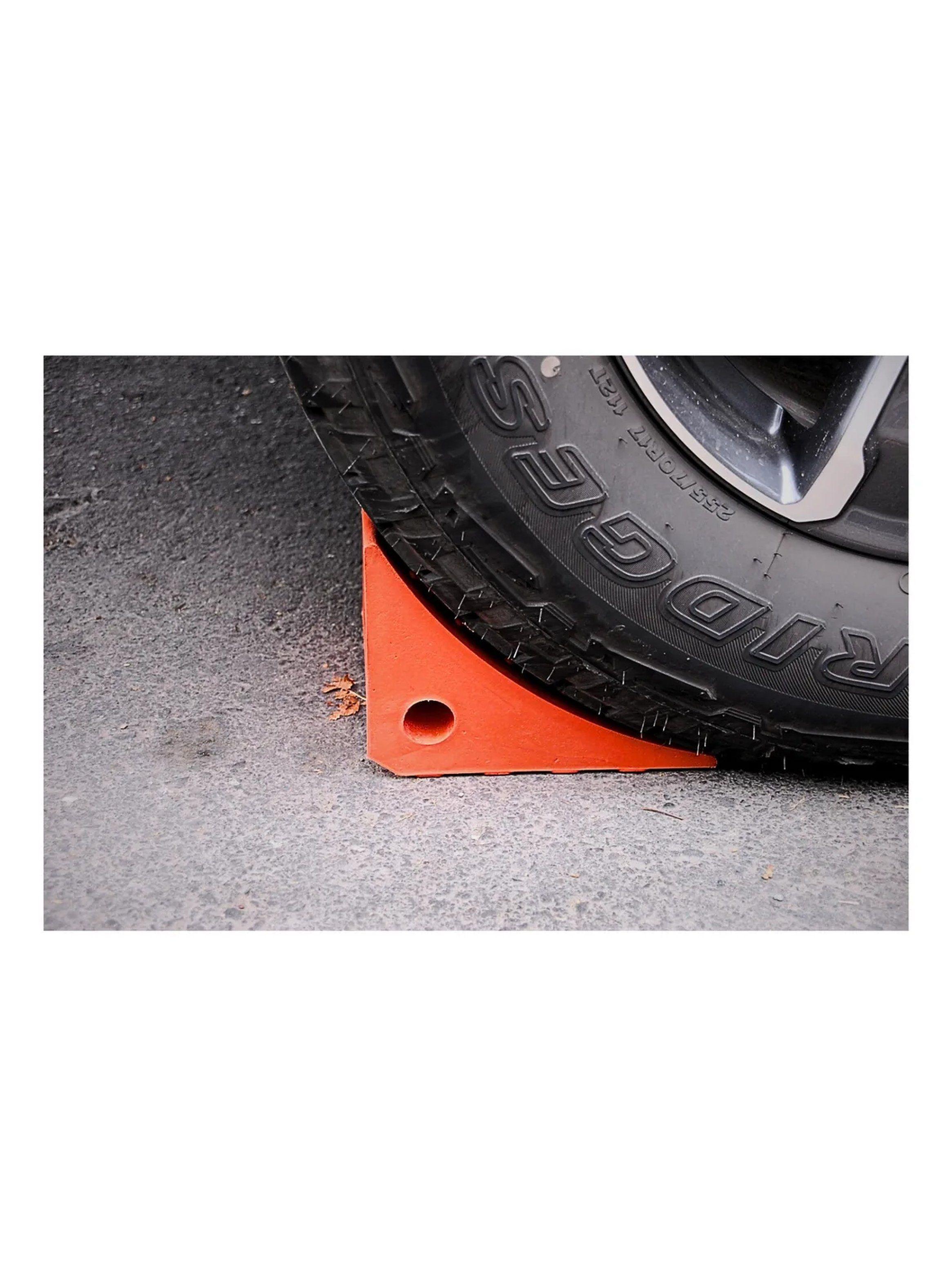 Cuna de Goma Antideslizante Roja para Bloqueo y Seguridad-7