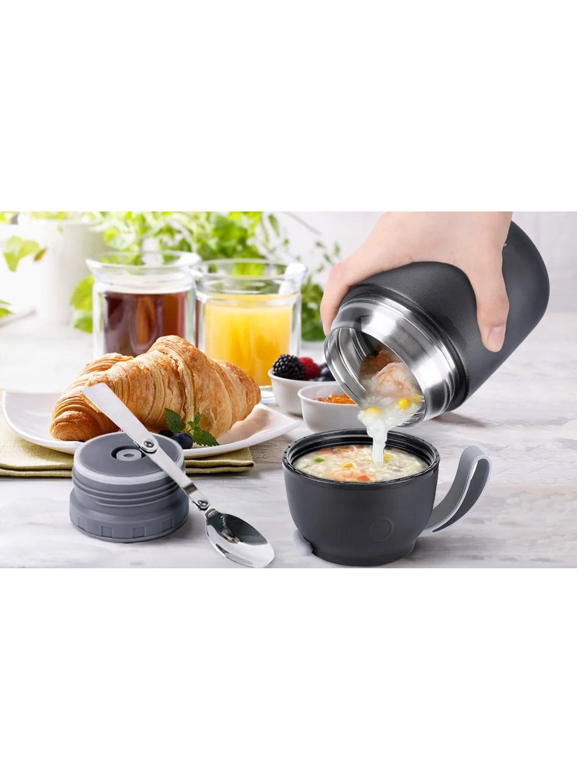 Termo de Acero Inoxidable 12h Caliente 24h Frío 500ml Negro-7