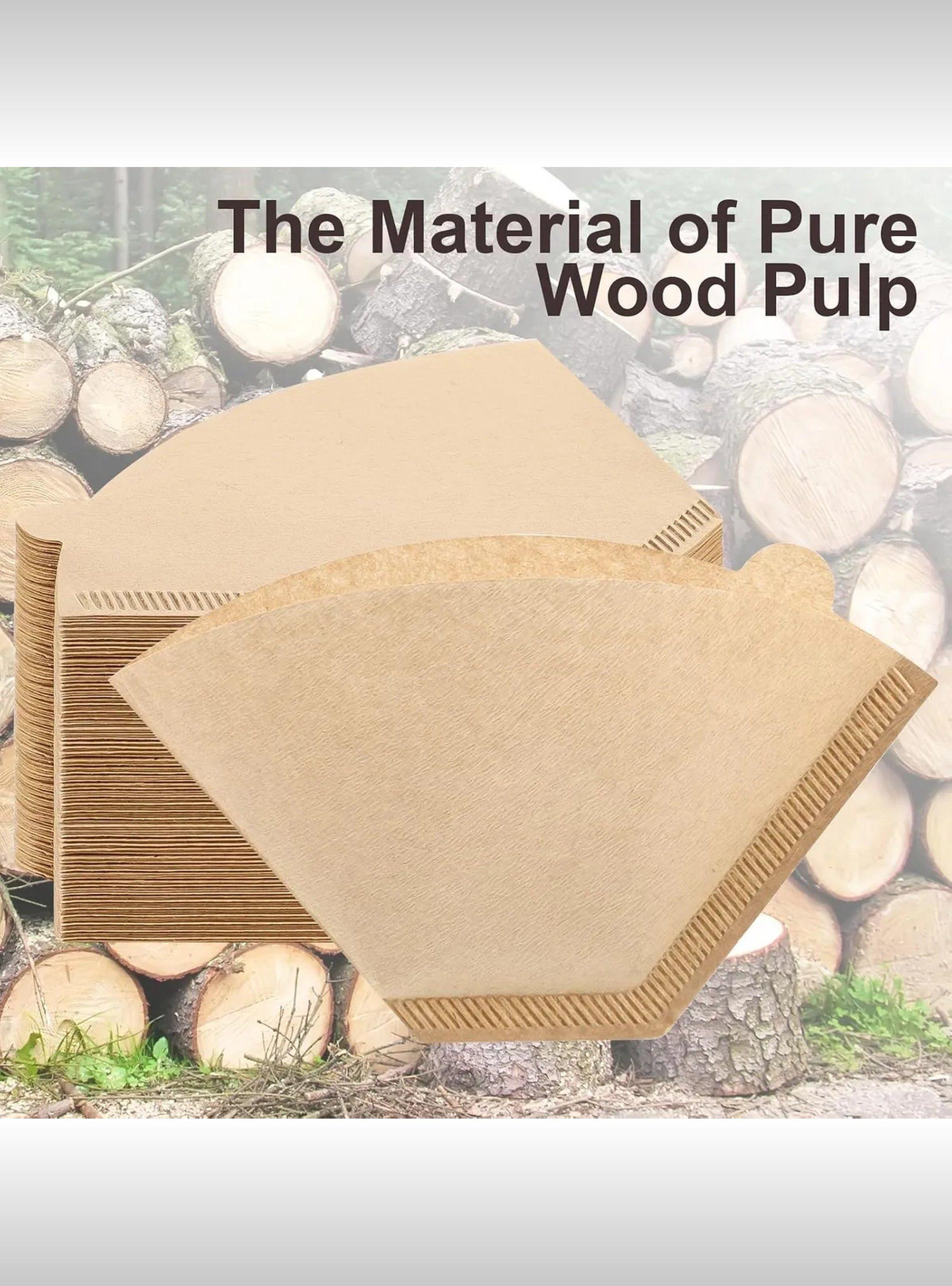 Filtros de Café Desechables Natural Pulp #2 Portátiles Eco-Friendly-6