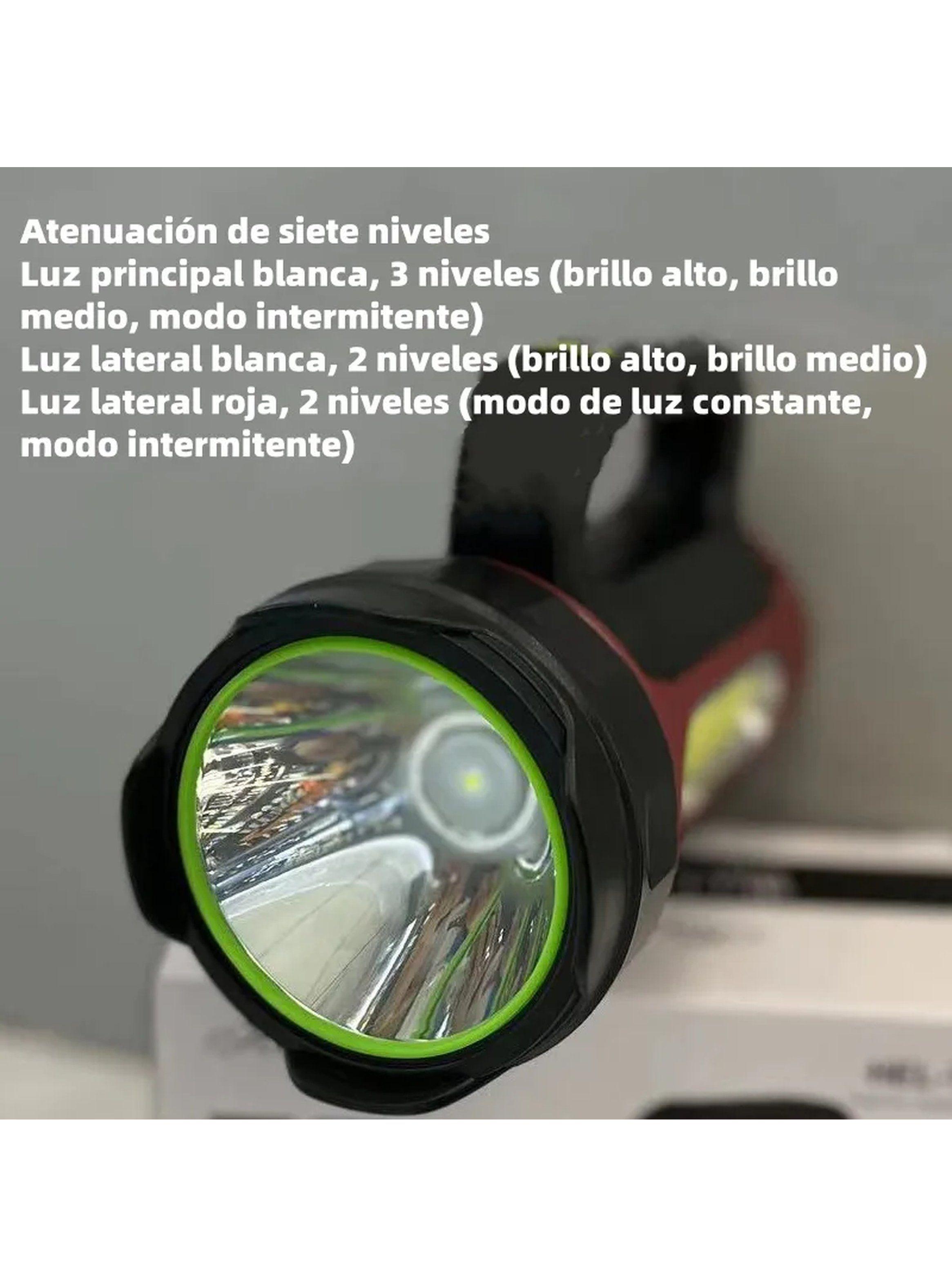 Linterna Recargable Solar LED COB Alta Potencia Portátil-3