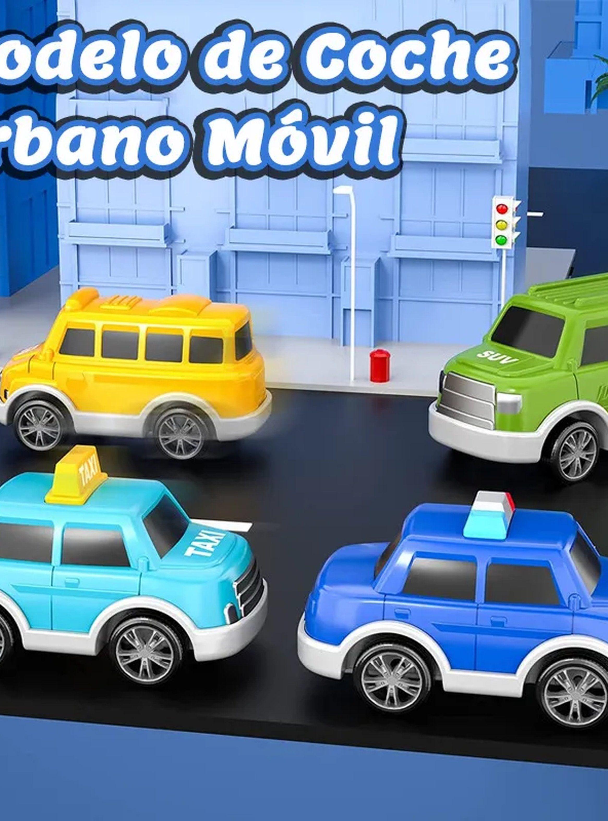 Camión Juguete Transporte Niños con Autos Miniatura Multicolor-5