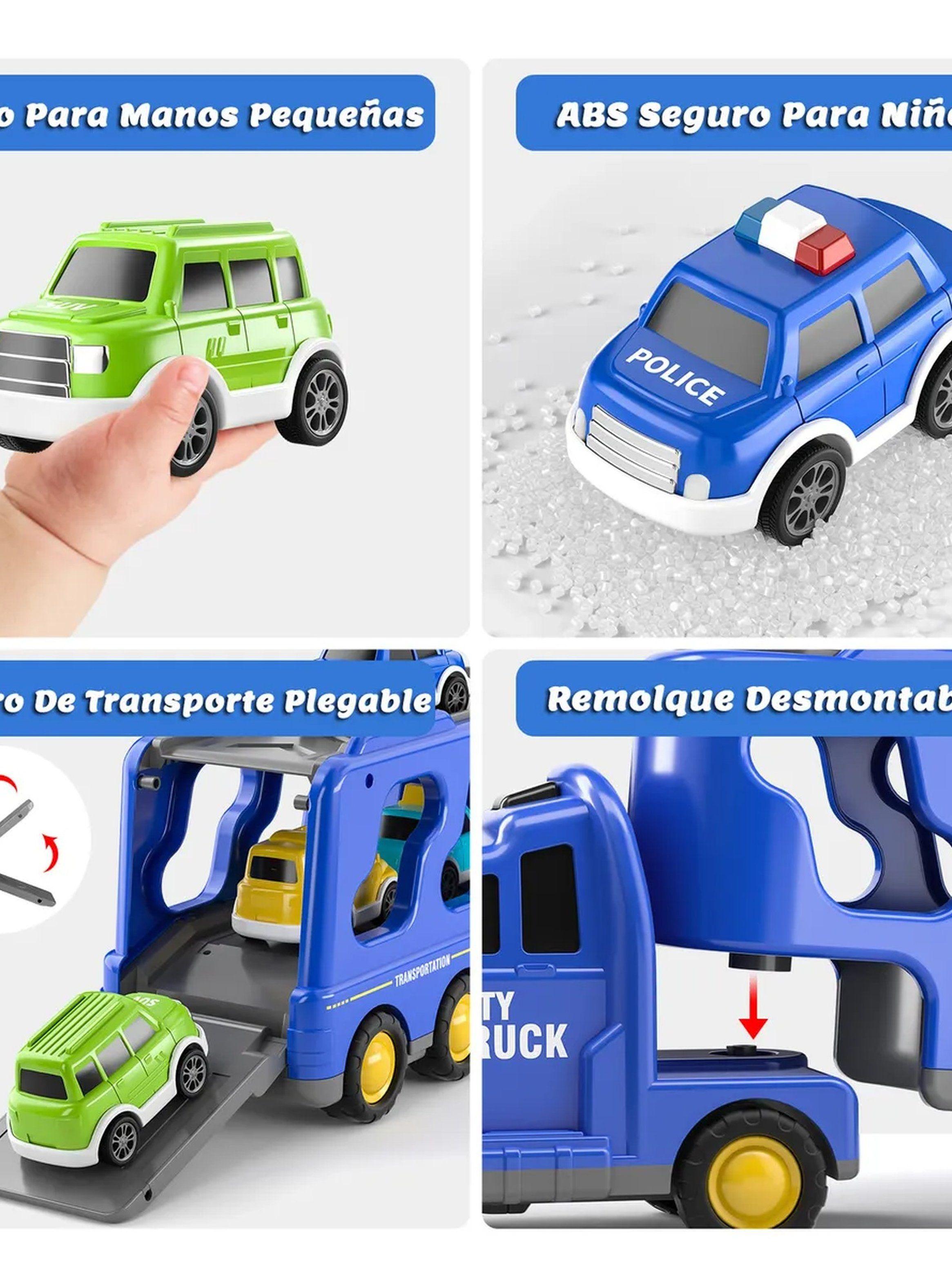 Camión Juguete Transporte Niños con Autos Miniatura Multicolor-7