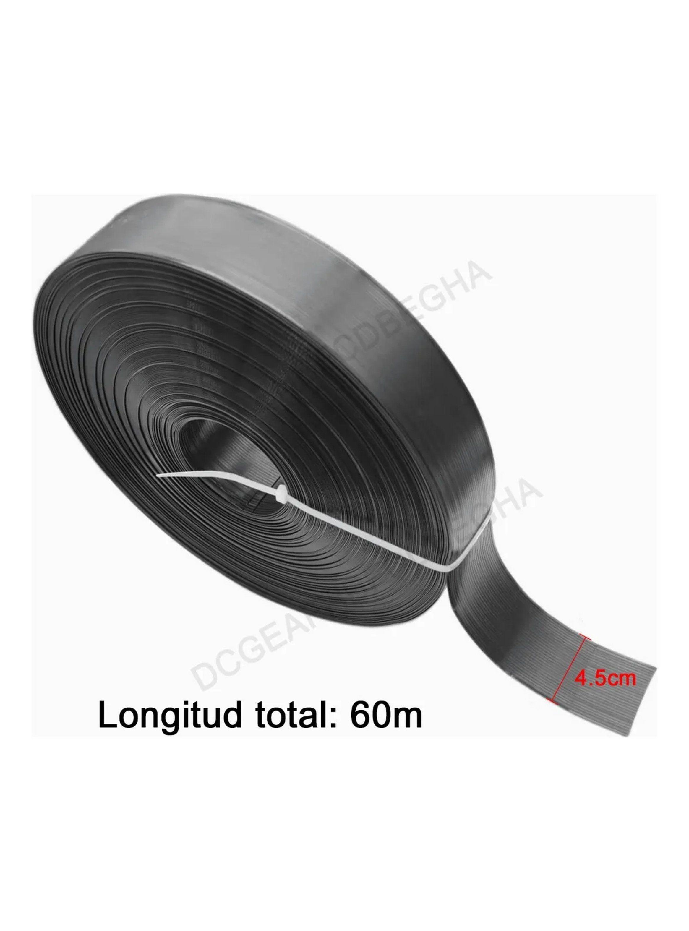 Cinta de Ocultación para Cercos de Malla Metálica 60m 4.5cm Negro-1