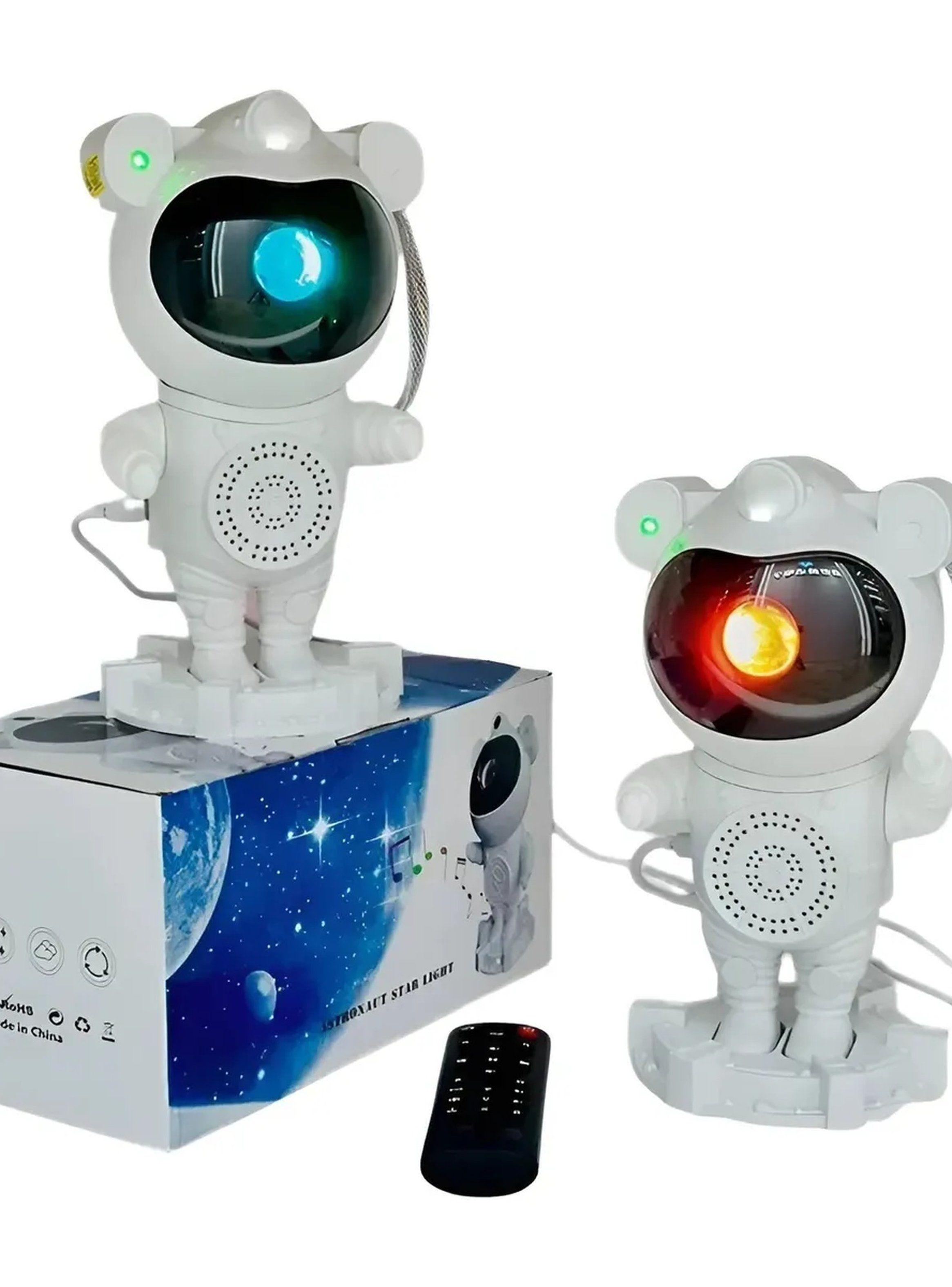 Lámpara Proyector Astronauta LED Multicolor Control Remoto-2