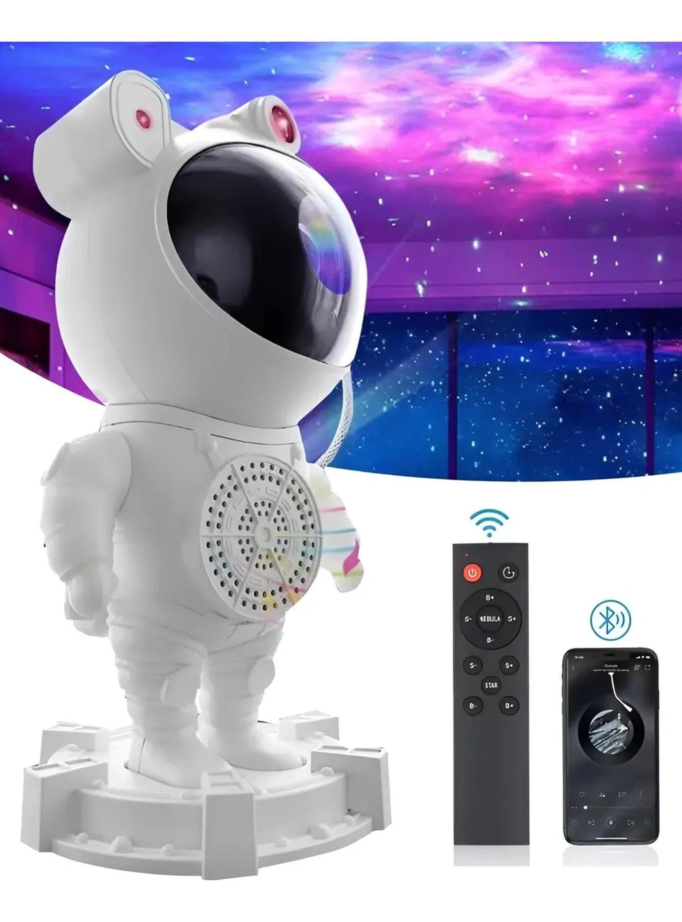 Lámpara Proyector Astronauta LED Multicolor Control Remoto-7