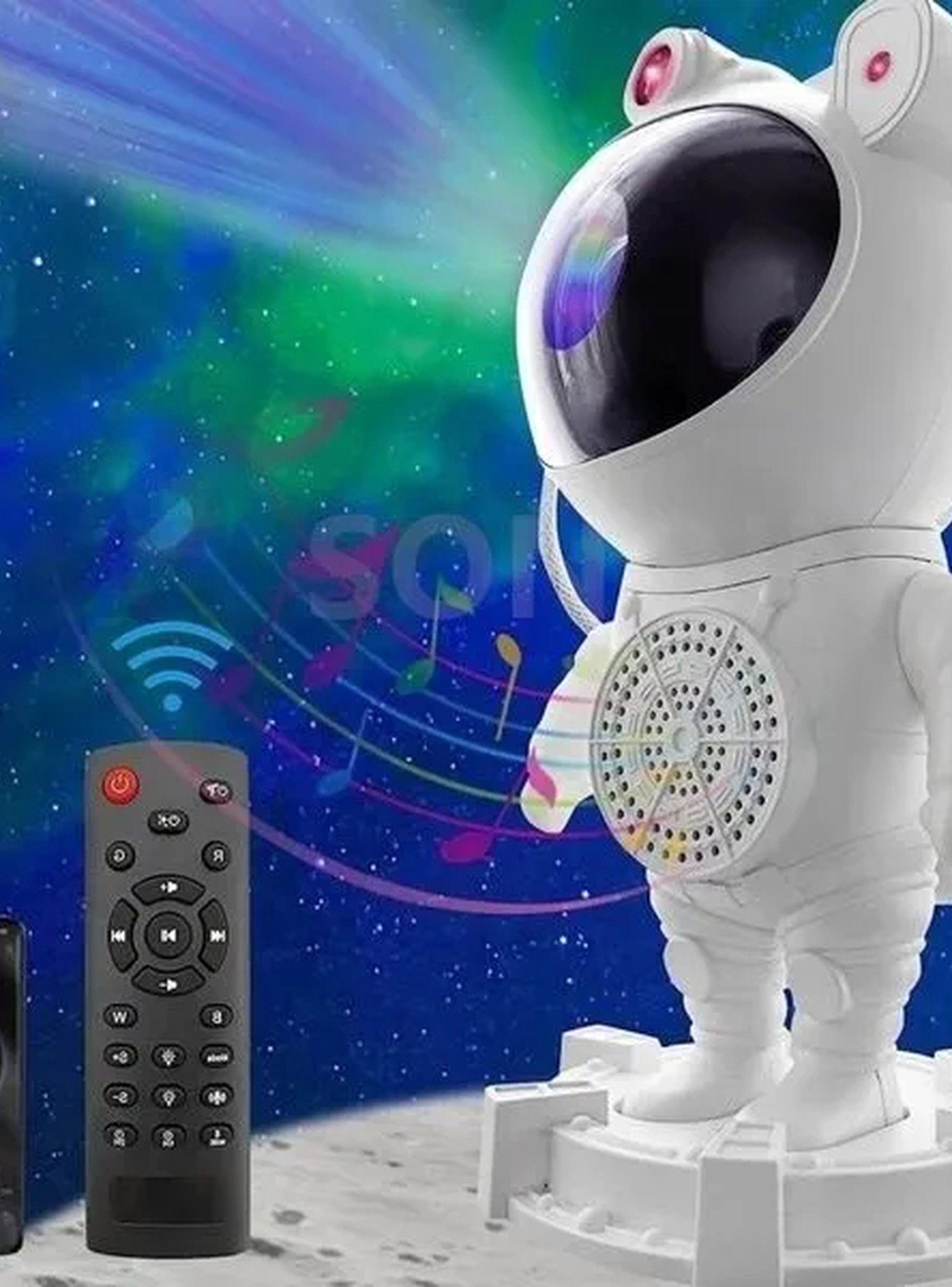 Lámpara Proyector Astronauta LED Multicolor Control Remoto-8