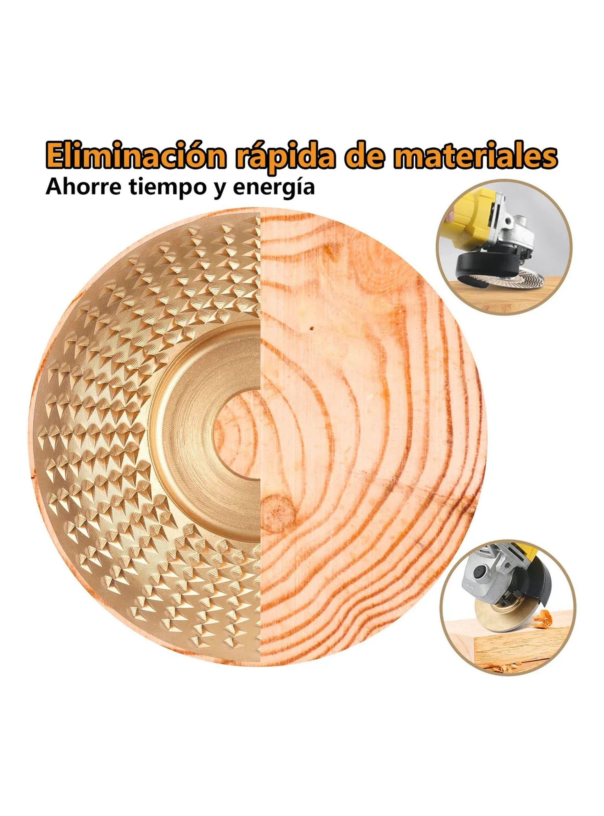 Discos de Tallado para Madera 100mm 16mm Oro 6PCS Rectificado-2