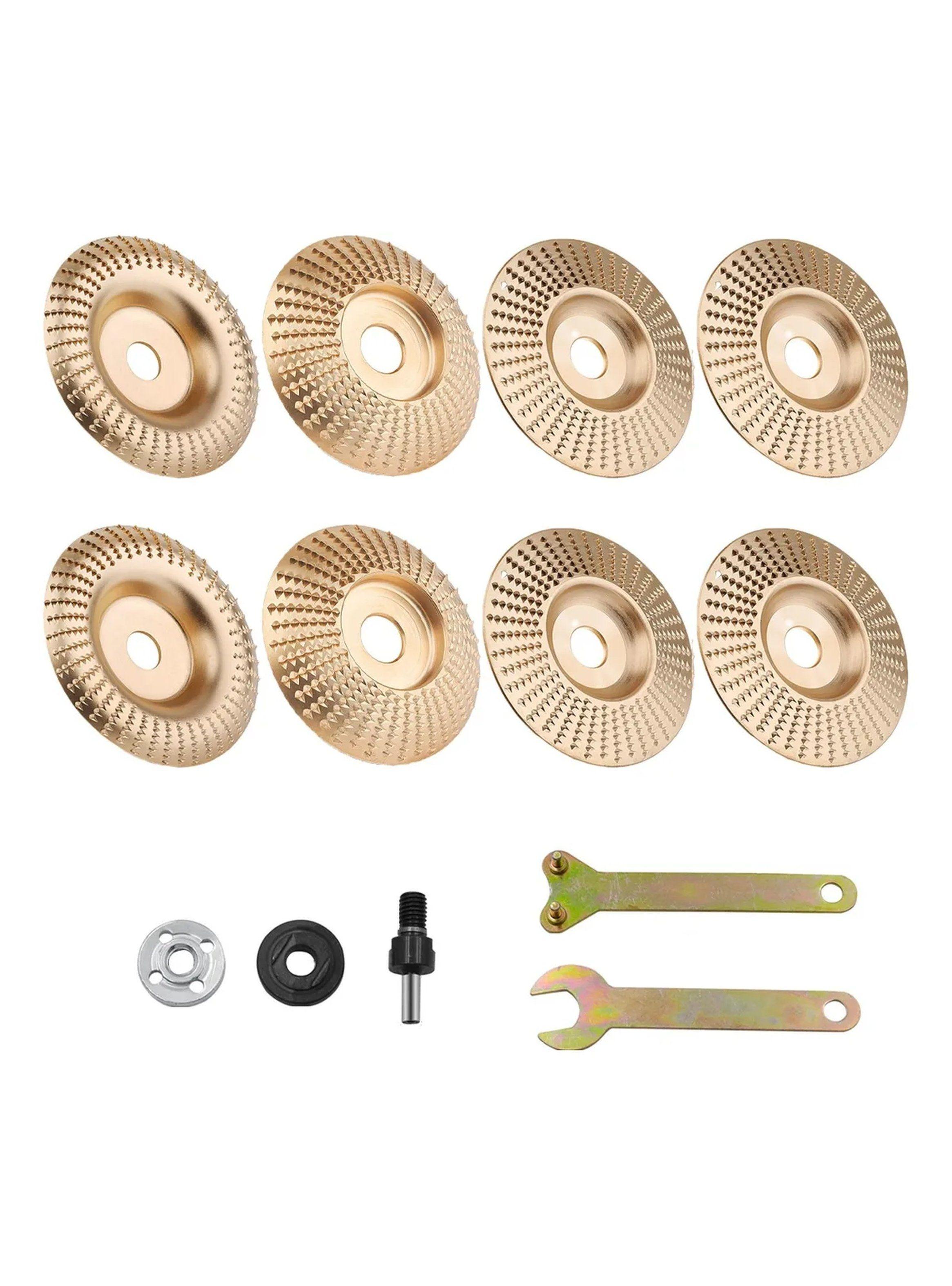 Discos de Tallado para Madera 100mm 16mm Oro 6PCS Rectificado-6