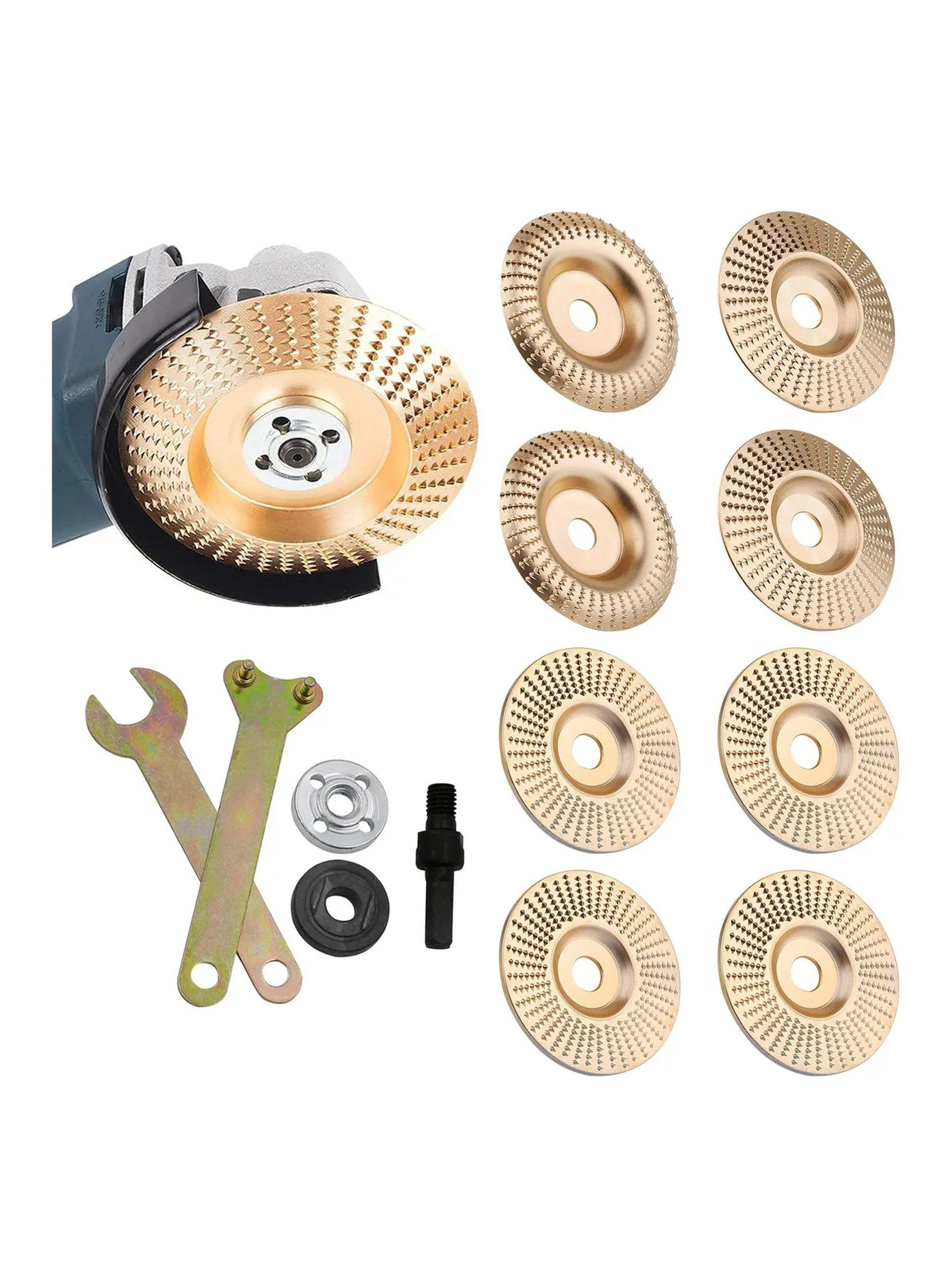 Discos de Tallado para Madera 100mm 16mm Oro 6PCS Rectificado-8