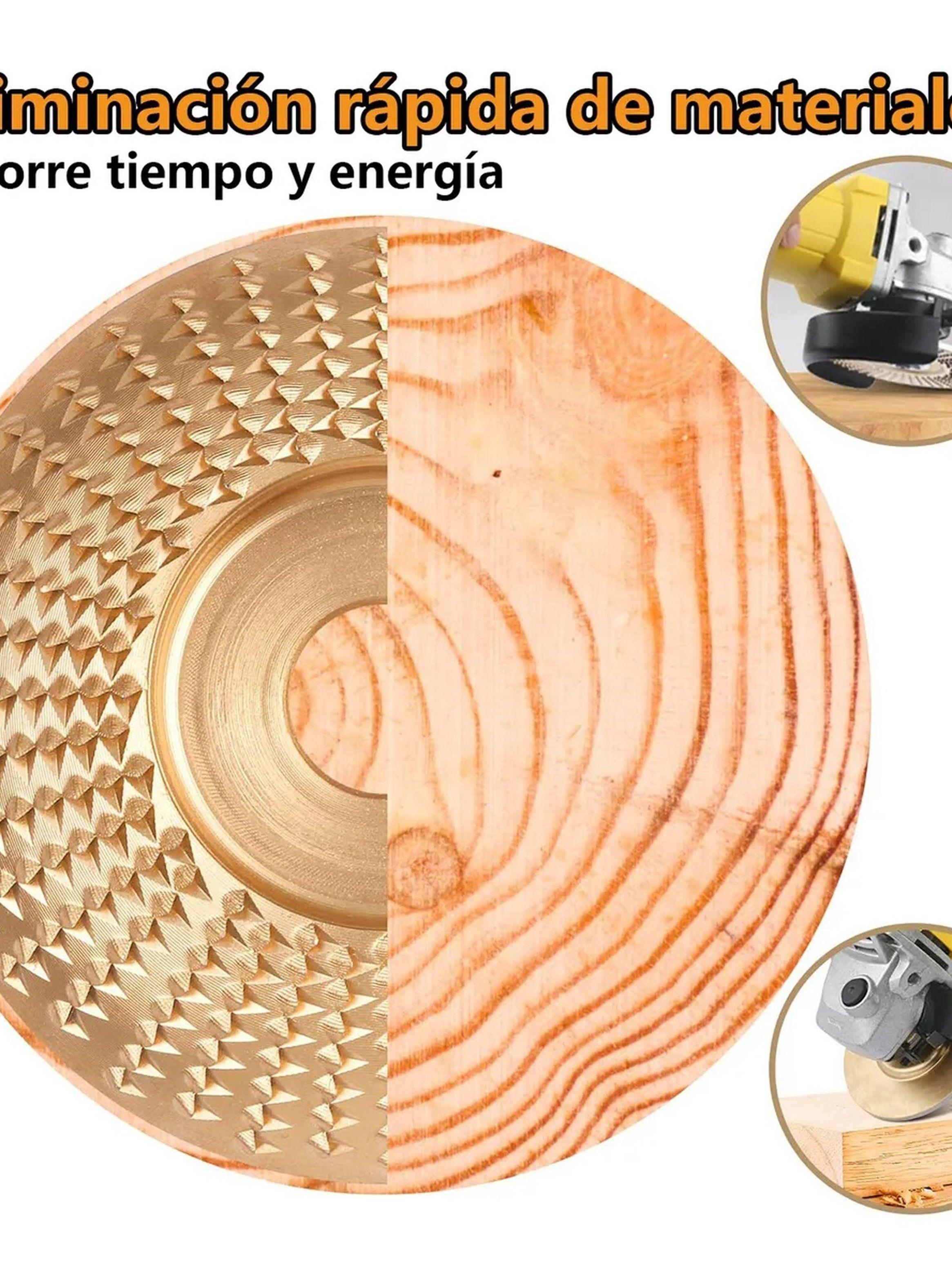 Discos Abrasivos para Amoladora Eliminación de Madera 16mm Oro 6 Piezas-2