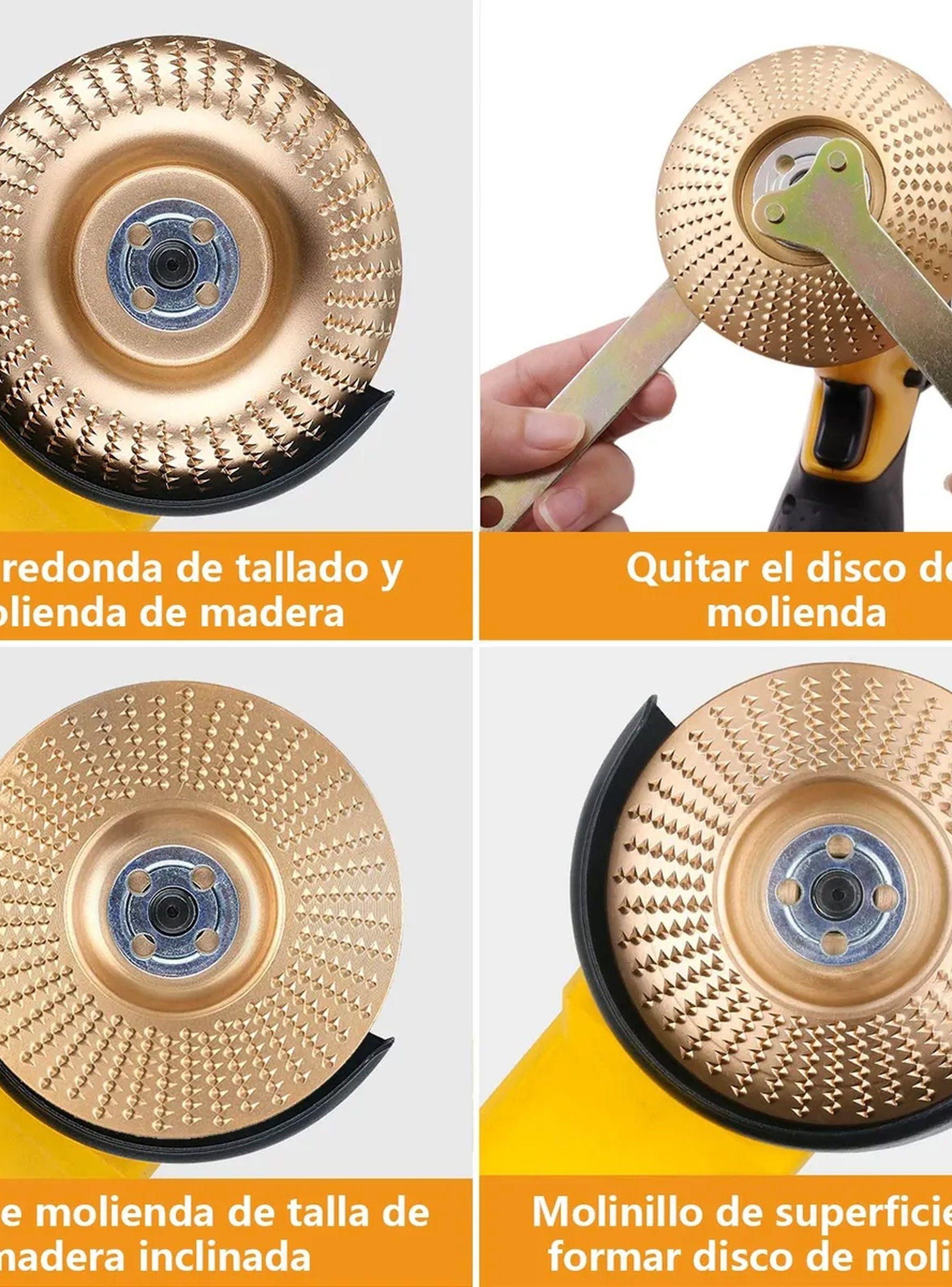 Discos Abrasivos para Amoladora Eliminación de Madera 16mm Oro 6 Piezas-3
