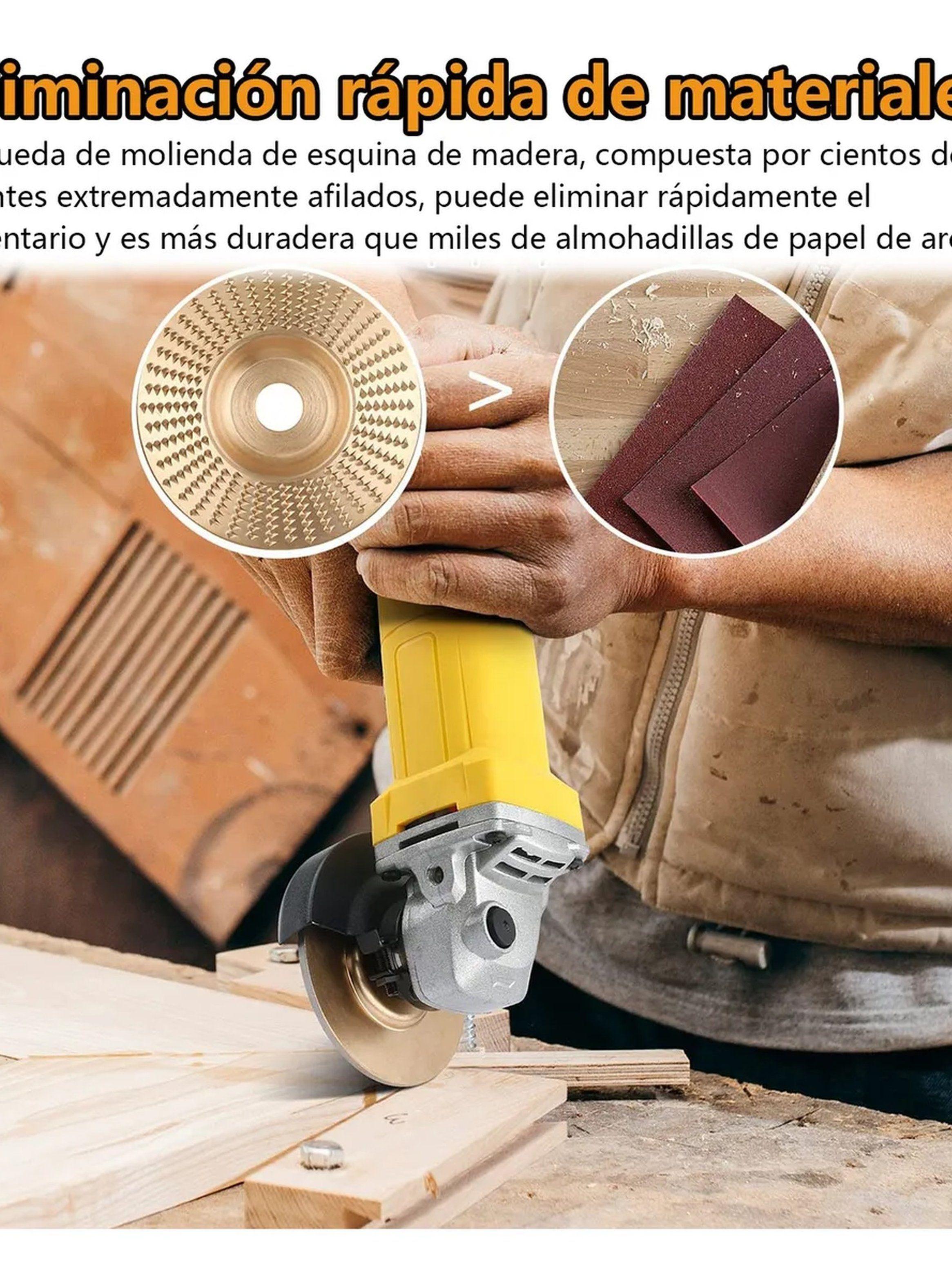 Discos Abrasivos para Amoladora Eliminación de Madera 16mm Oro 6 Piezas-5