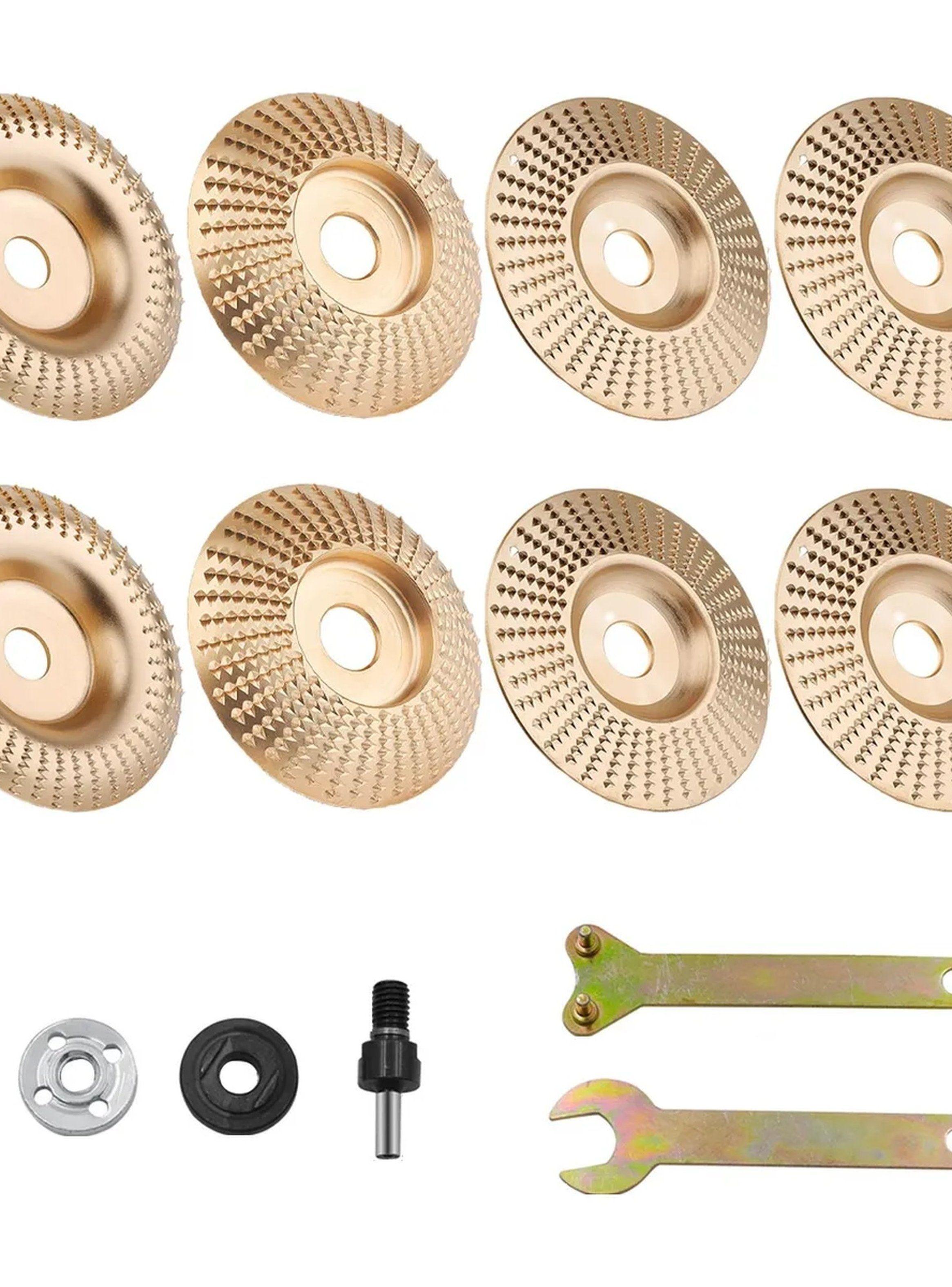 Discos Abrasivos para Amoladora Eliminación de Madera 16mm Oro 6 Piezas-6