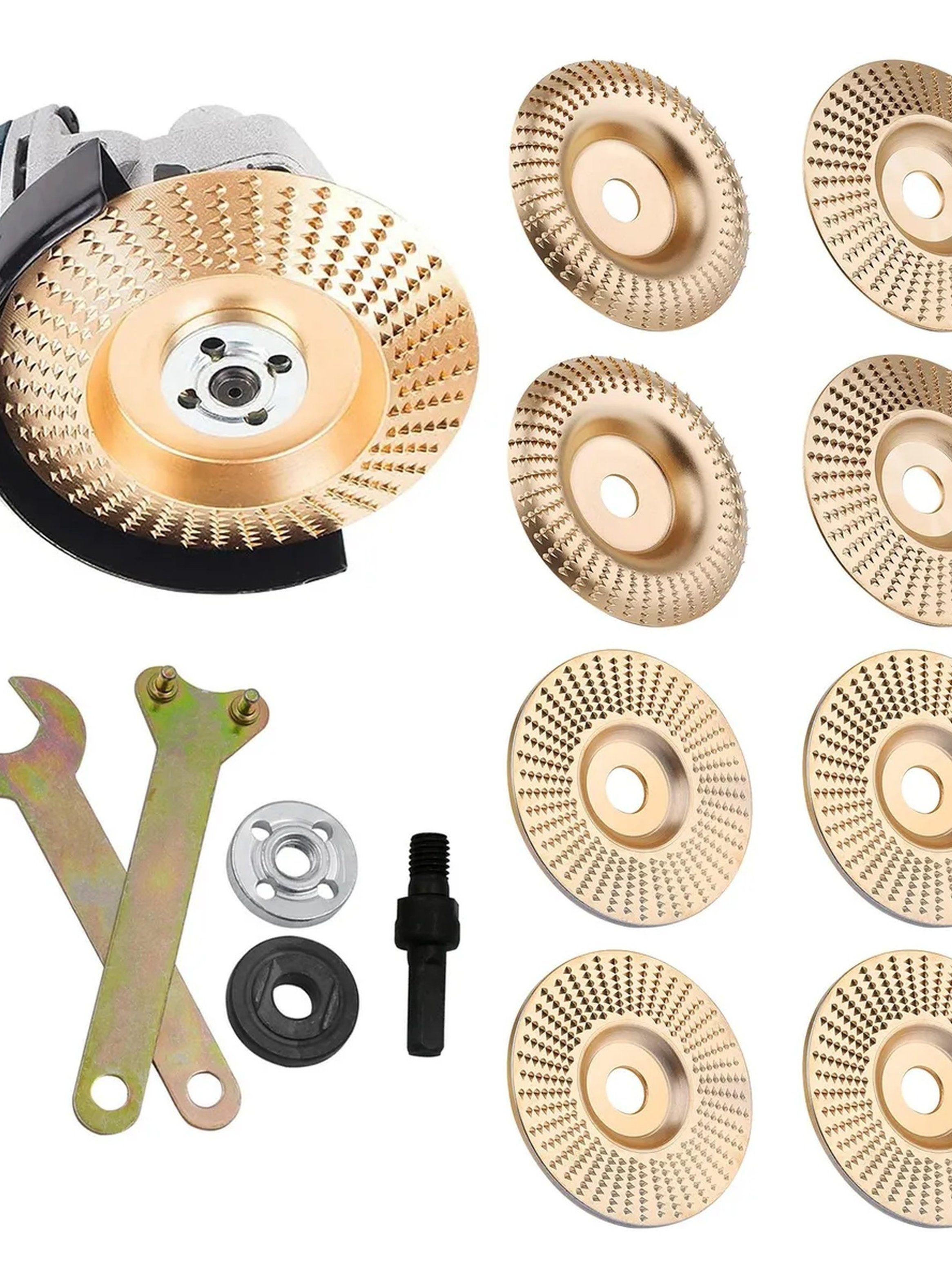 Discos Abrasivos para Amoladora Eliminación de Madera 16mm Oro 6 Piezas-8