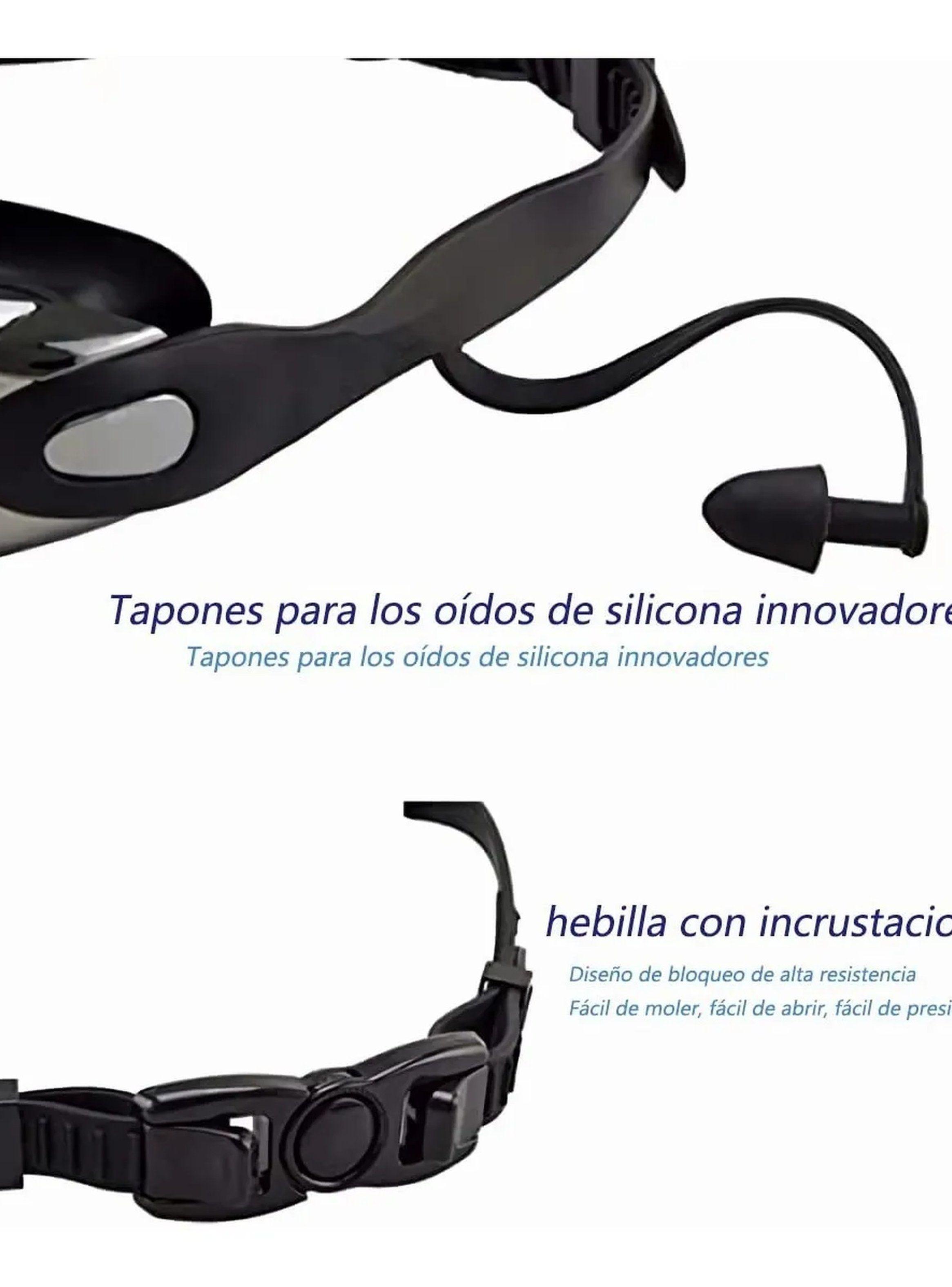 Gafas De Natación Antifugas Polarizadas Con Tapones De Oídos-3
