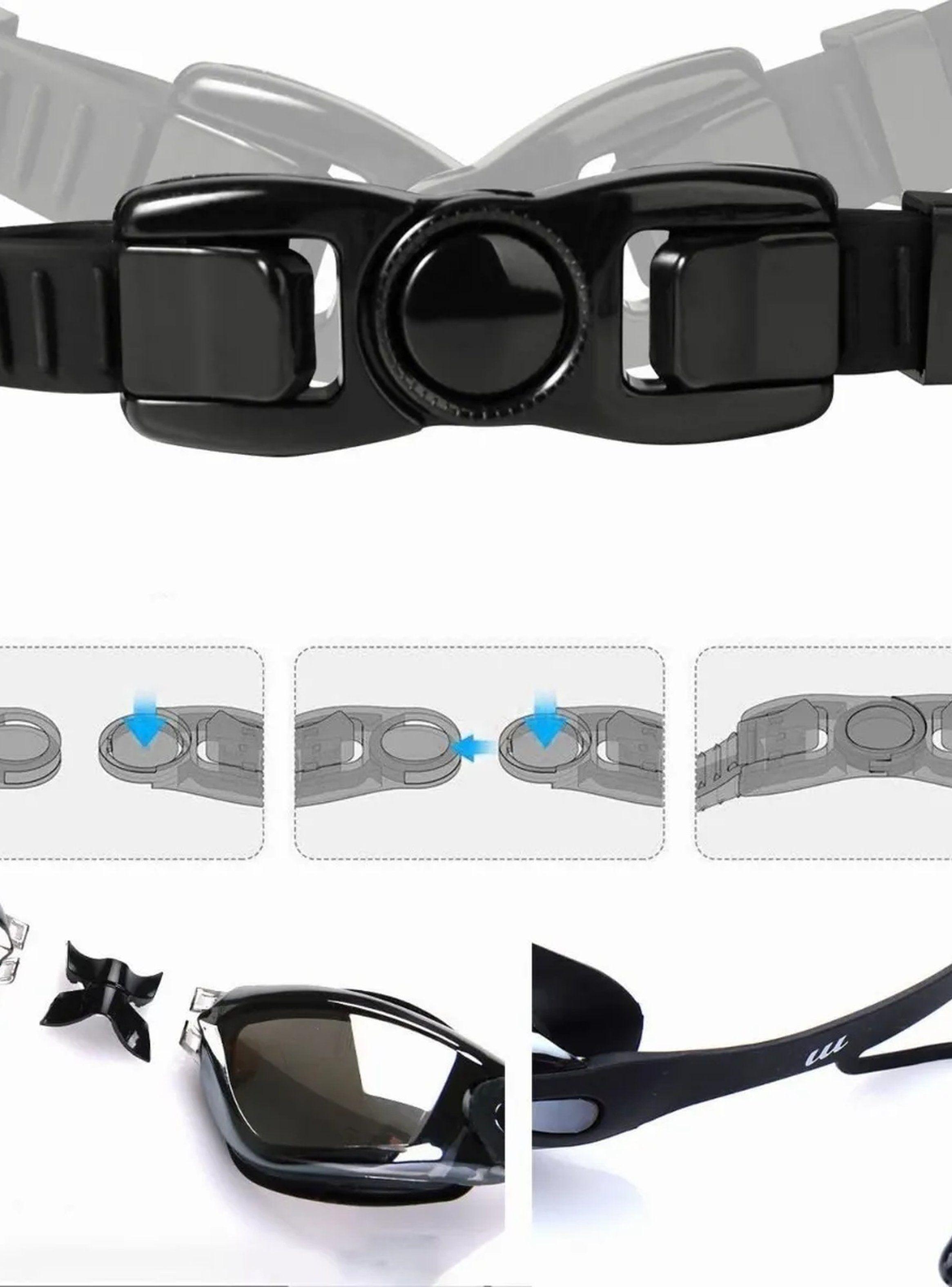 Gafas De Natación Antifugas Polarizadas Con Tapones De Oídos-4