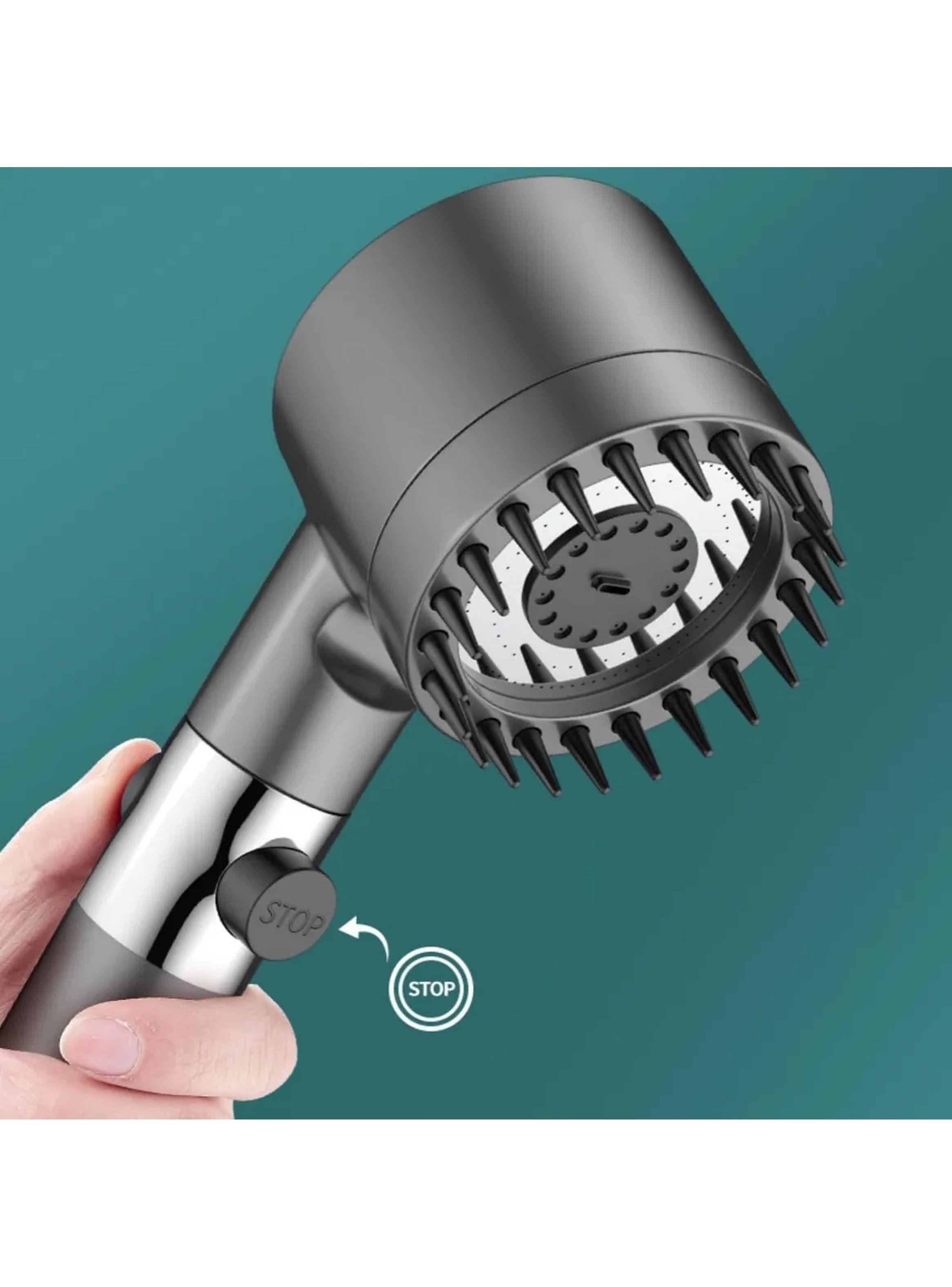 Cabezal De Ducha Multifuncional Alta Presión Con Filtros Reemplazables-9