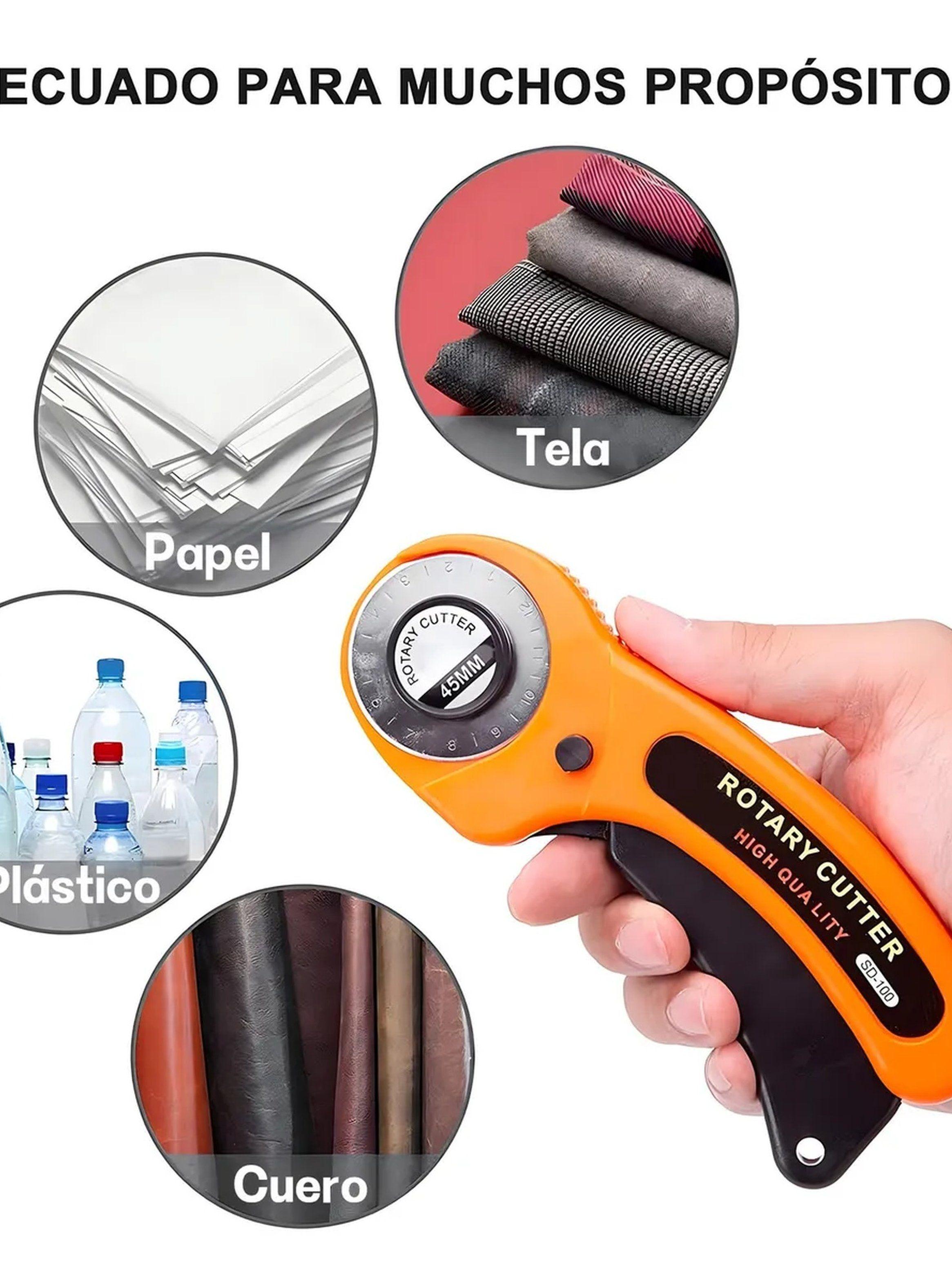 Cortador Rotatorio Manual Multiuso Tela Papel Cuero-2