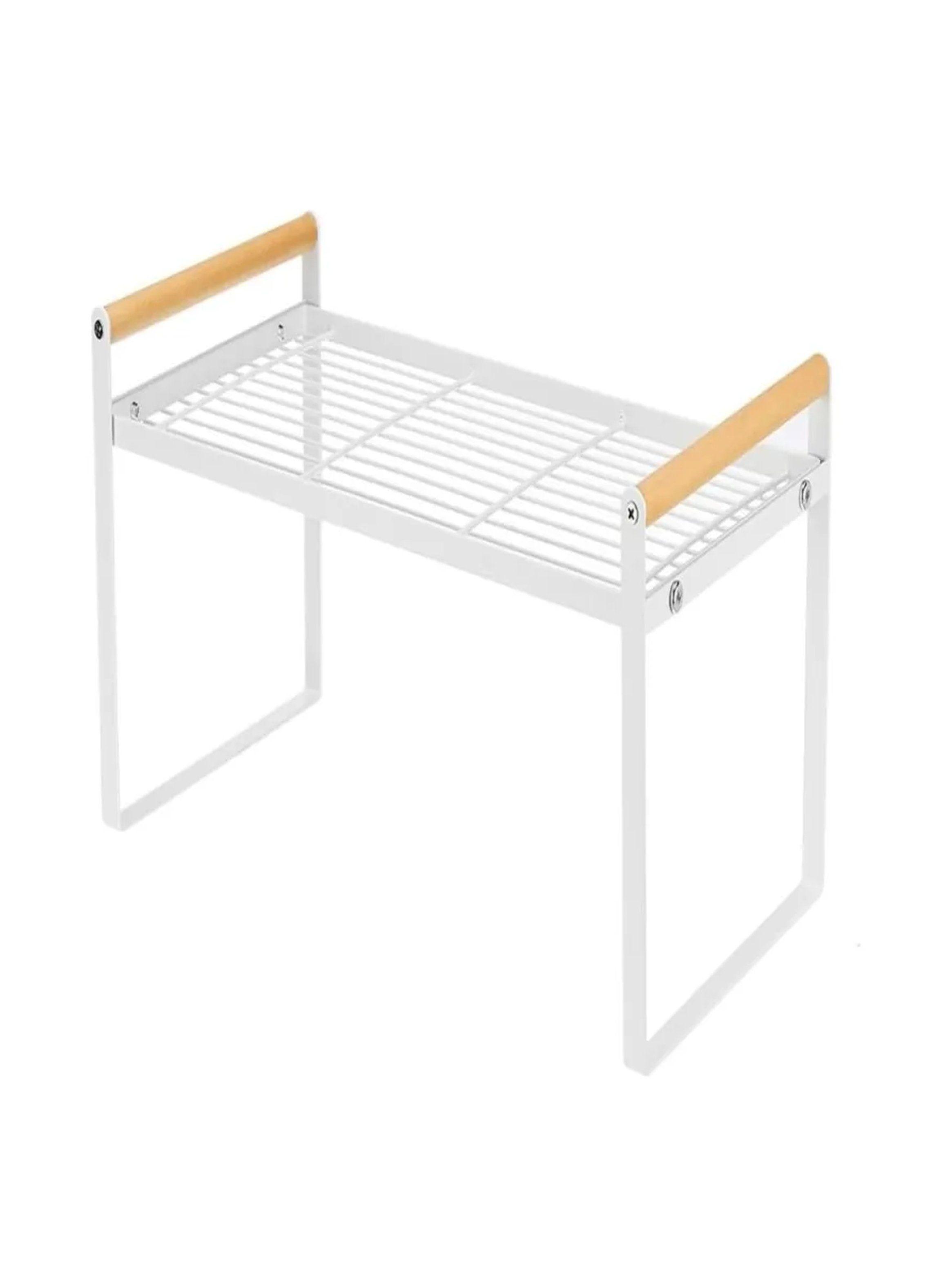 Estante de Cocina Metálico con Asas de Madera Blanco 51cm-9