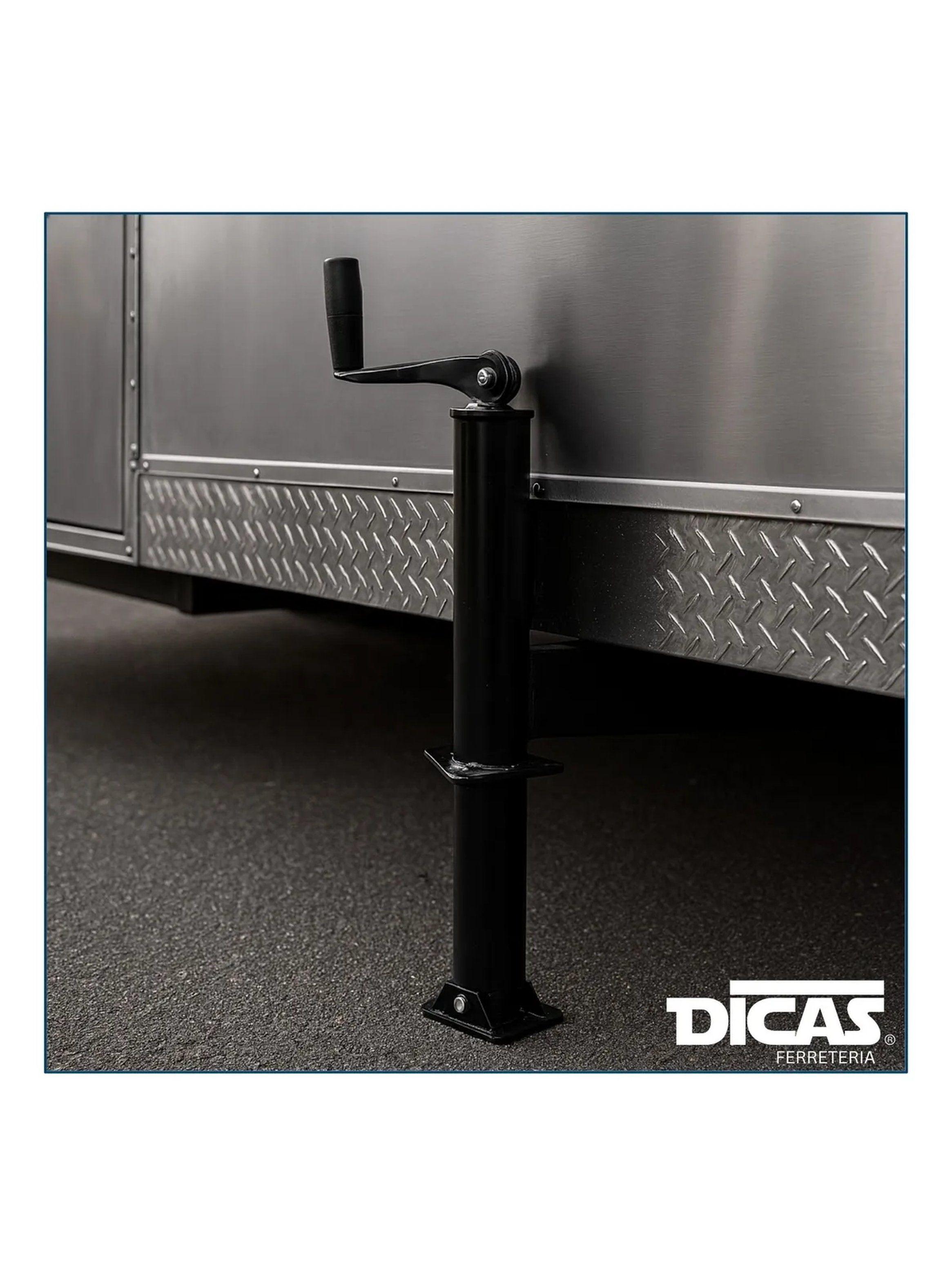 Manivela para Remolque Metálica Ajustable Negra-5