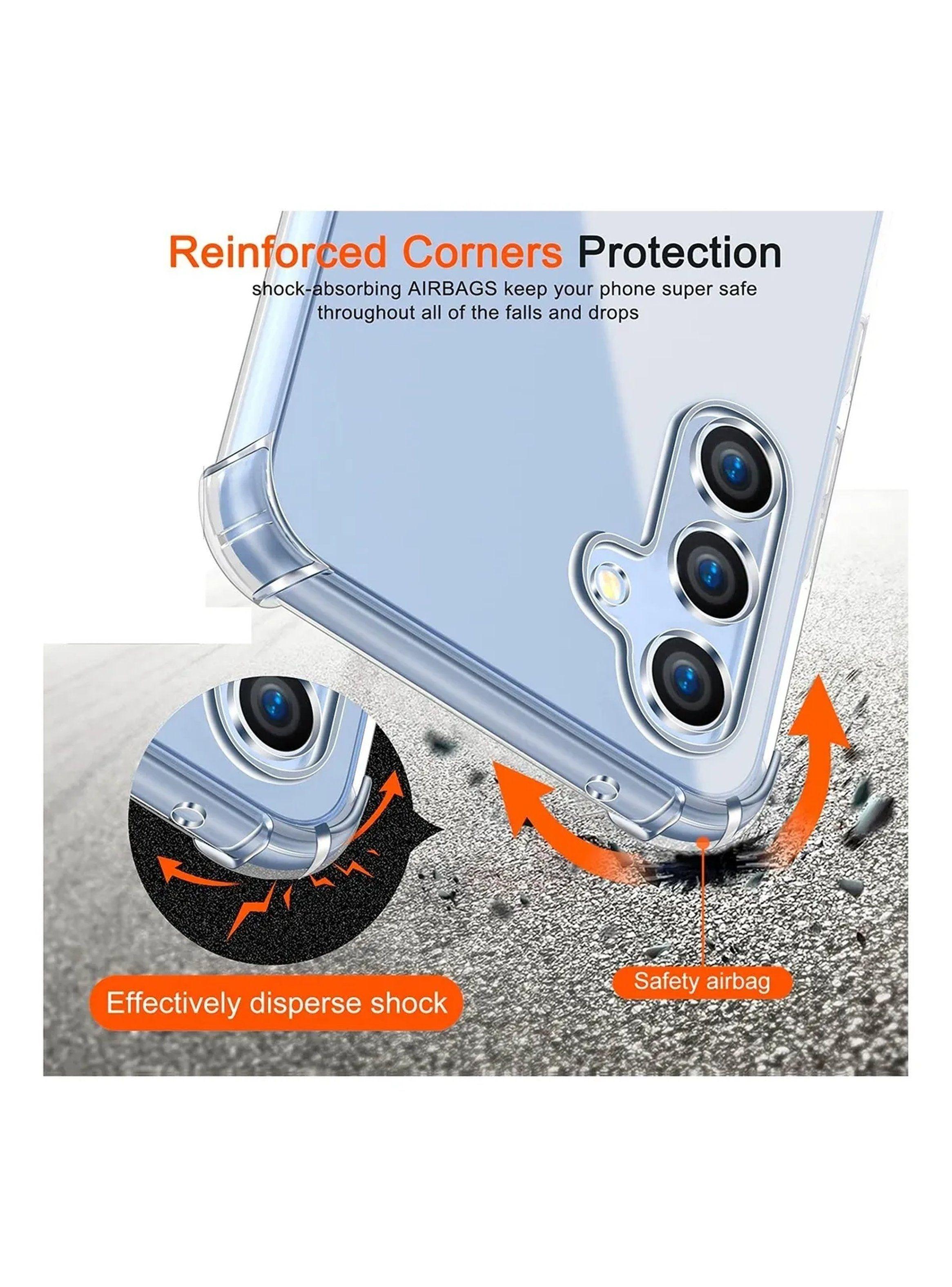 Funda Transparente Antigolpes Galaxy S23 FE 5G + Protector de Pantalla-4