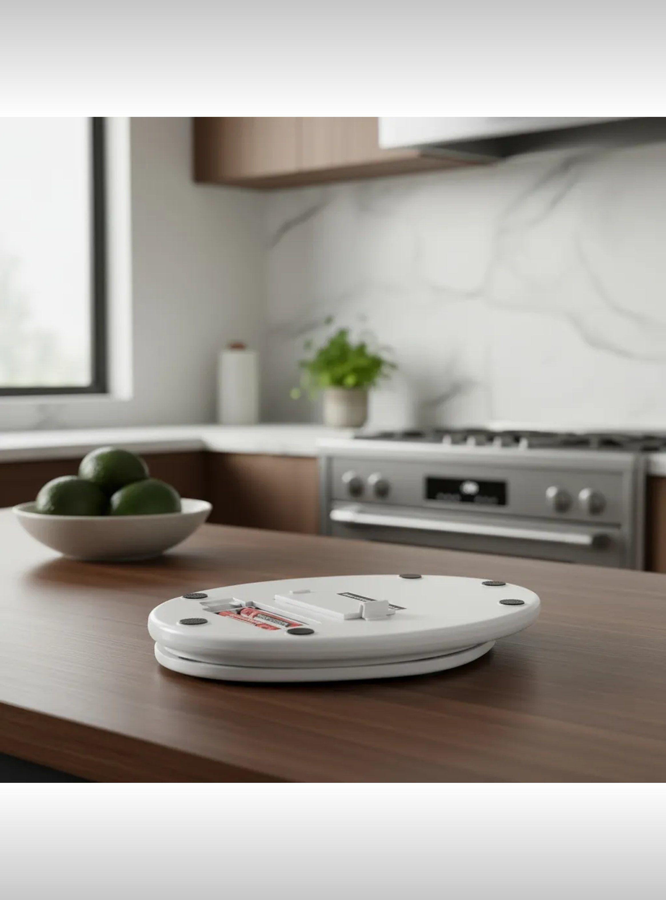 Báscula Digital de Cocina LCD Alta Precisión 5kg Blanco-6