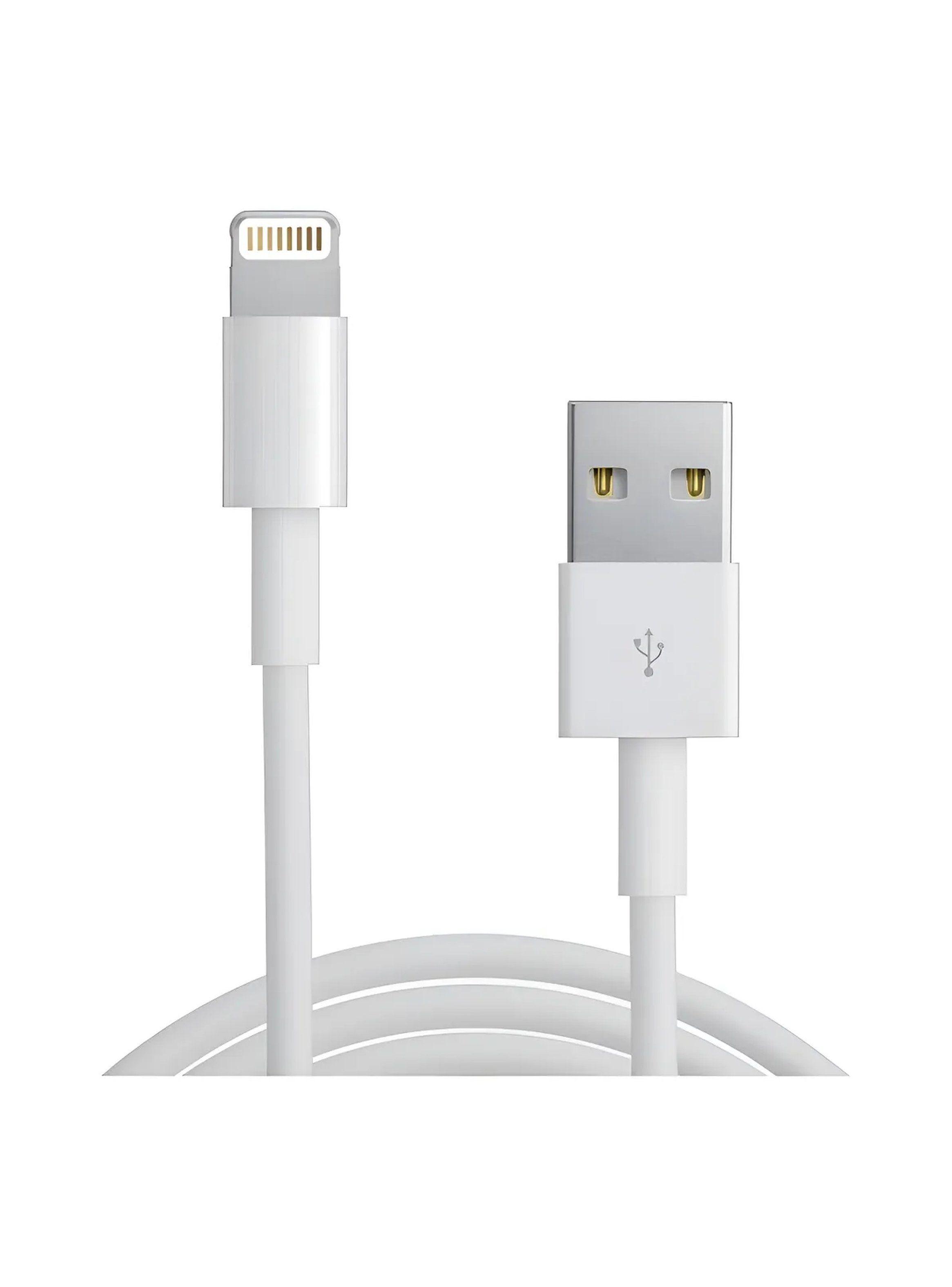 Cable de Carga USB a Lightning Compatible con iPhone Blanco-0