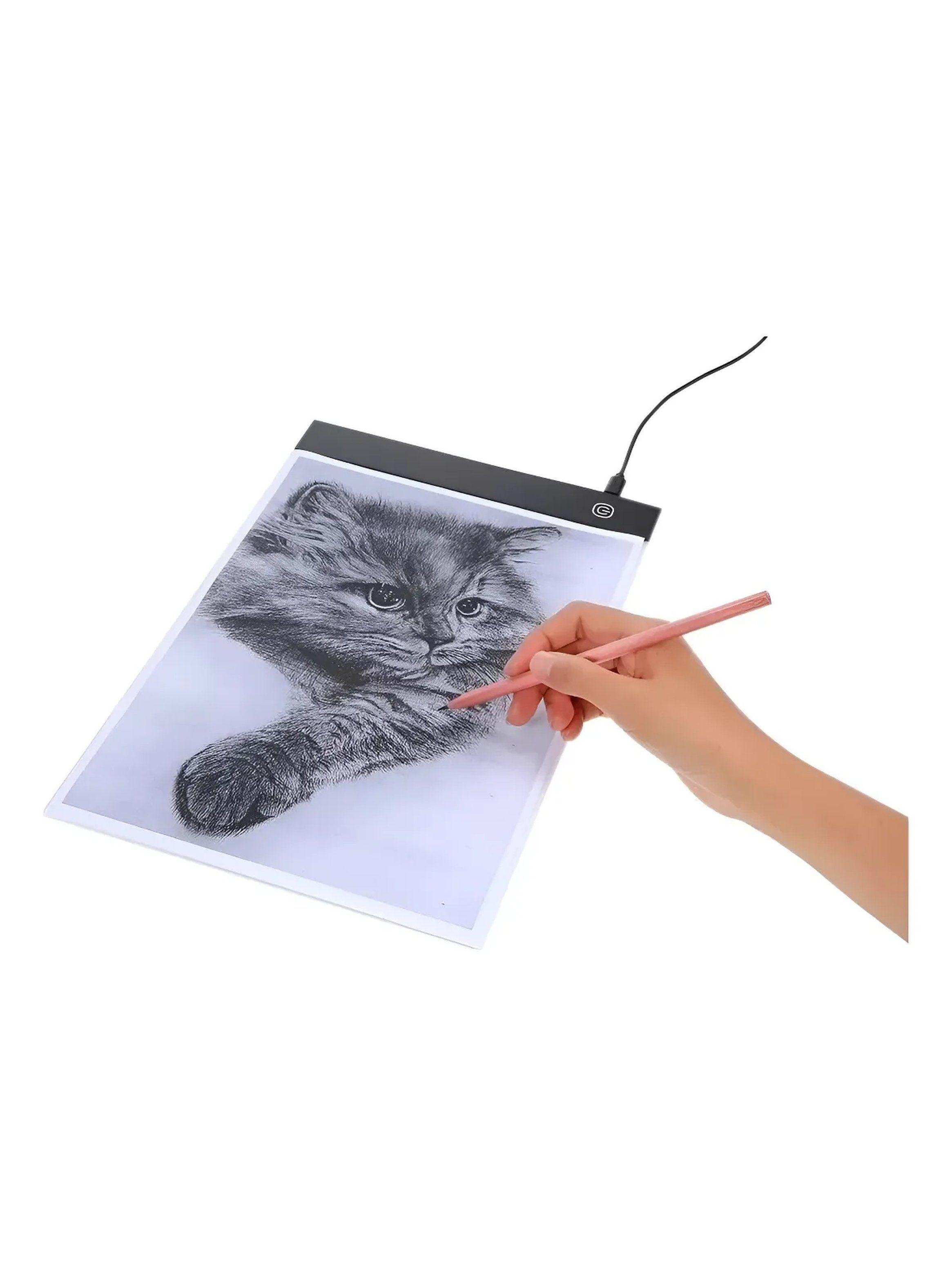 Tableta de Dibujo LED Ultra Delgado Luz Ajustable A4-0